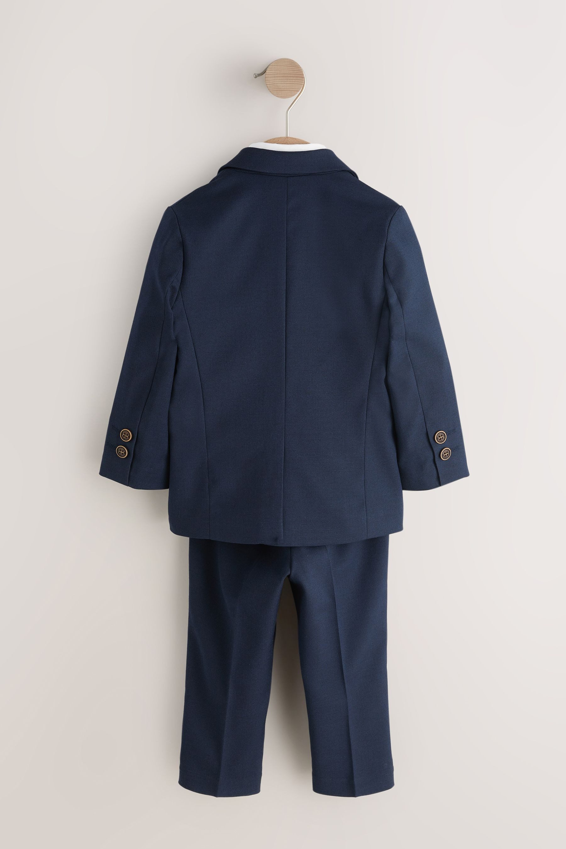Next Kinderanzug Jacke, Hemd, Hose und Fliege aus Samt im Set (4-tlg)