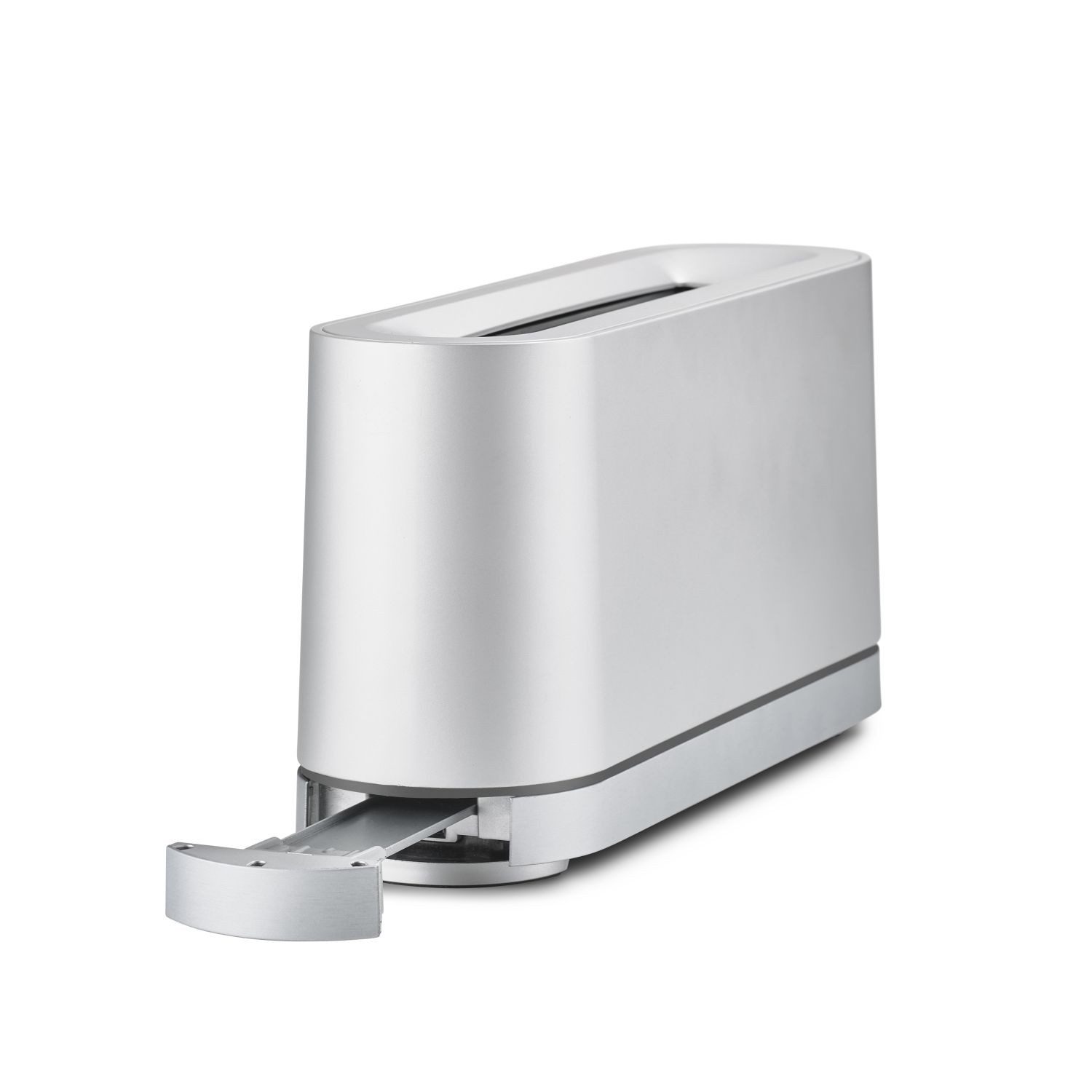 Jacob Jensen Toaster Silberfarben, 1 langer Schlitz, für 2 Scheiben, 850 W