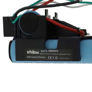 vhbw kompatibel mit AEG 900940837, 900273794, 900273793, 900273786, Staubsauger-Akku Li-Ion 2000 mAh (10,8 V)