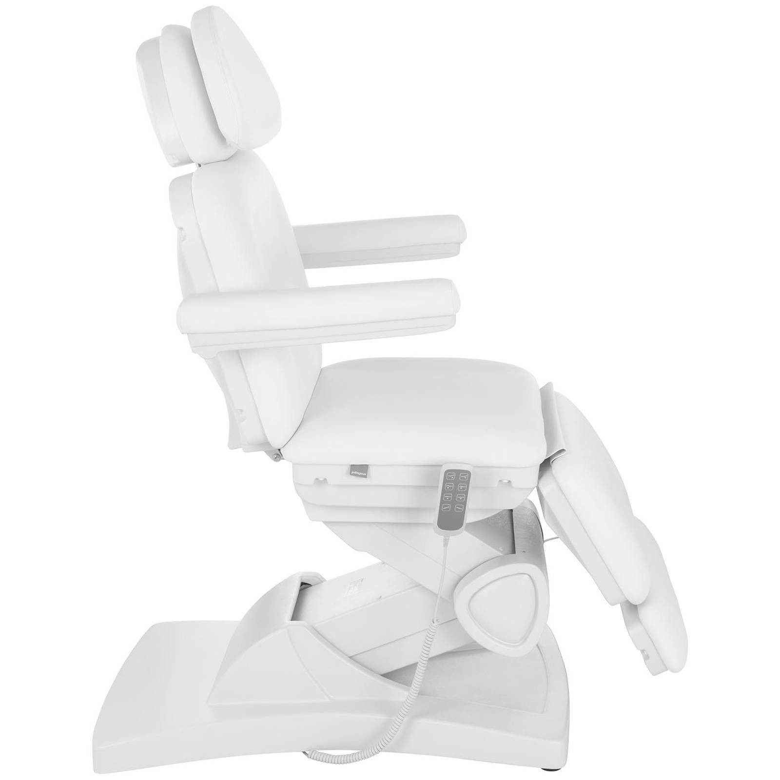 Physa Massageliege Kosmetikliege Kosmetikstuhl Klappbar Elektrisch Therapieliege Weiß, Weiß