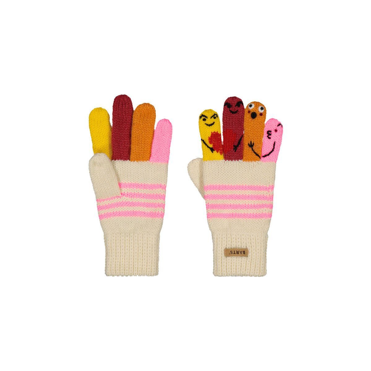 Barts Fleecehandschuhe Puppet Gloves Weiche Kinderhandschuhe mit lustigen Gesichtern auf den Fingerspitzen