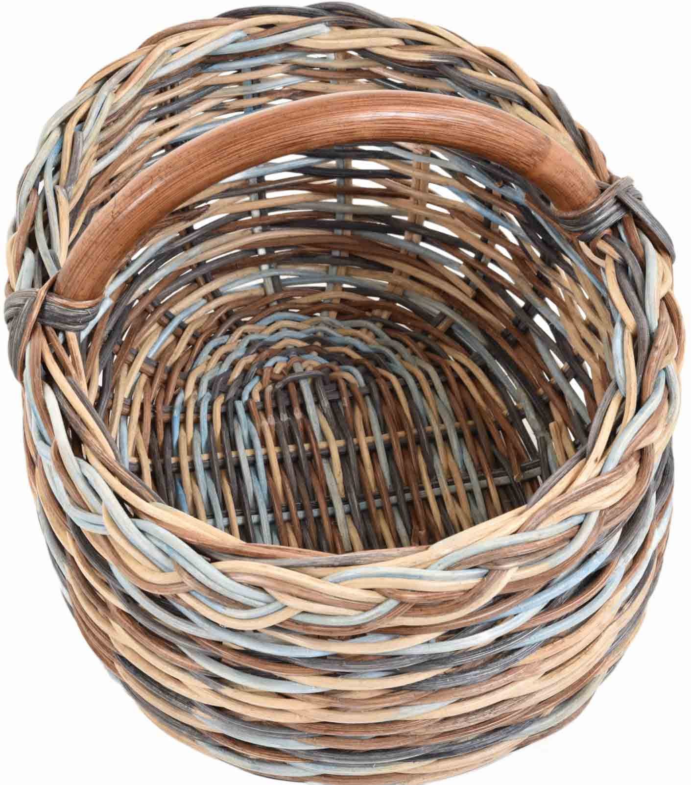 Krines Home Flechtkorb Autokorb Einkaufskorb Natur günstig online kaufen