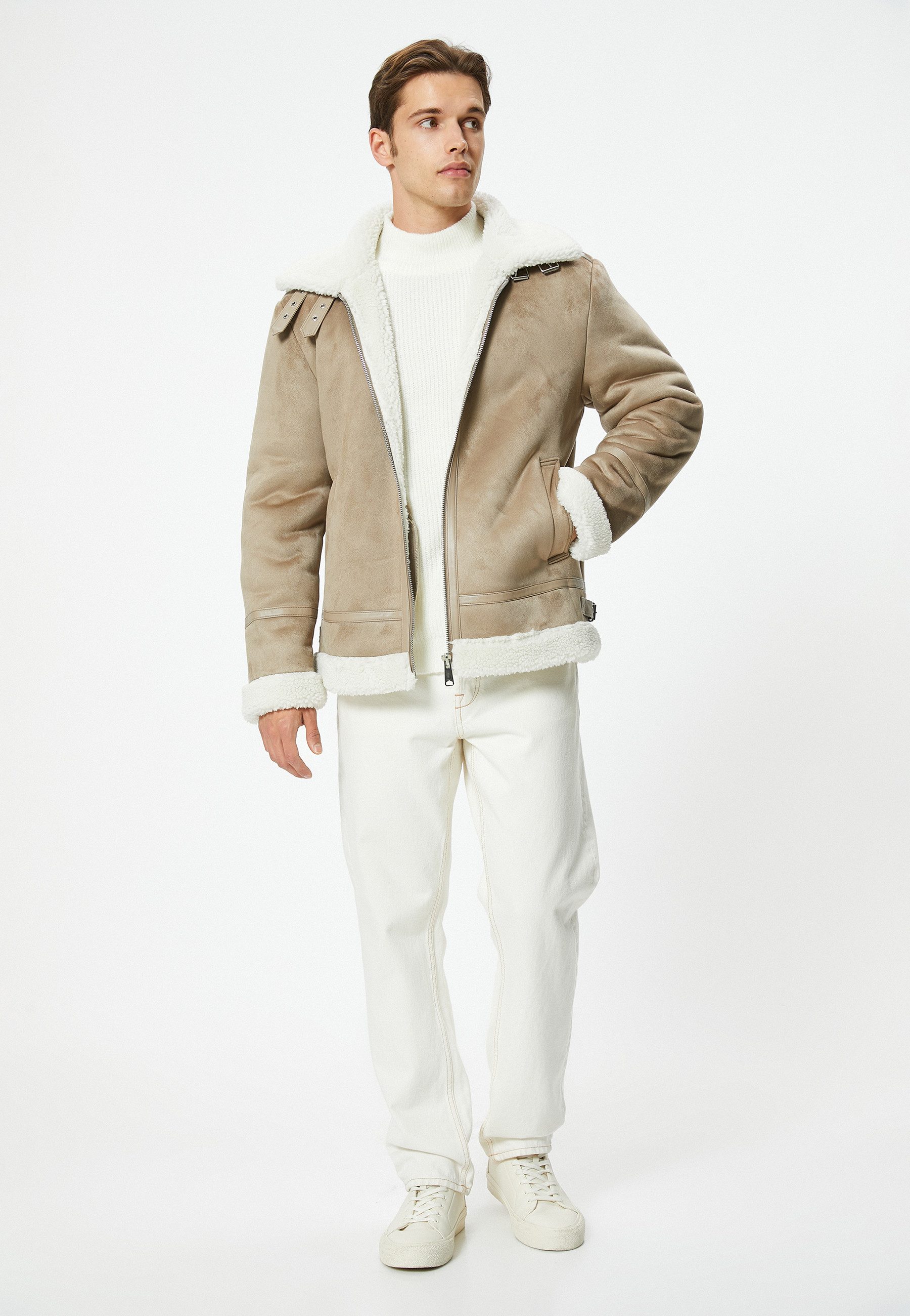 Koton Lederimitatjacke Kunstleder Slim günstig online kaufen