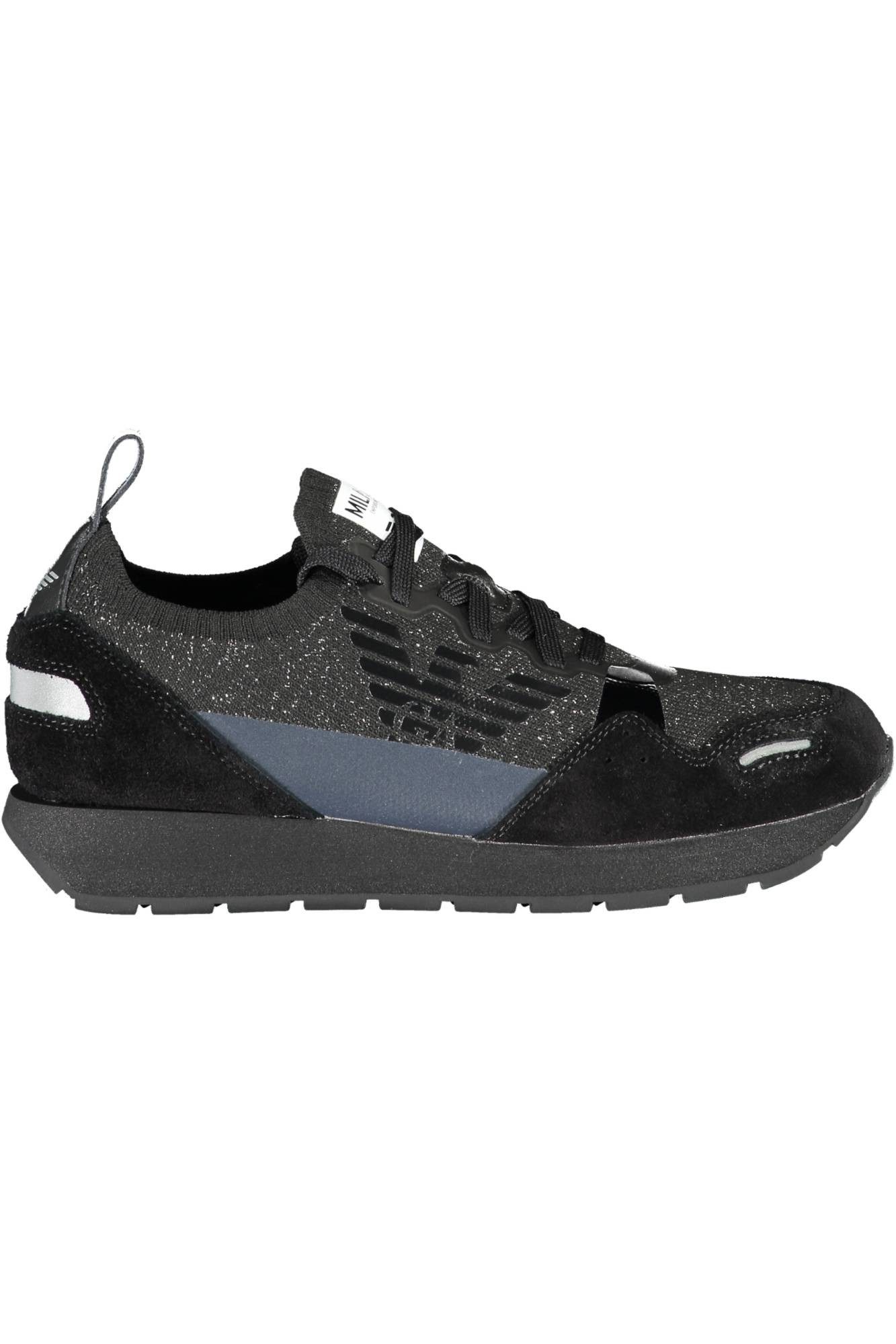 Emporio Armani Sneaker Stylischer Damen-Sportschuh in Schwarz mit