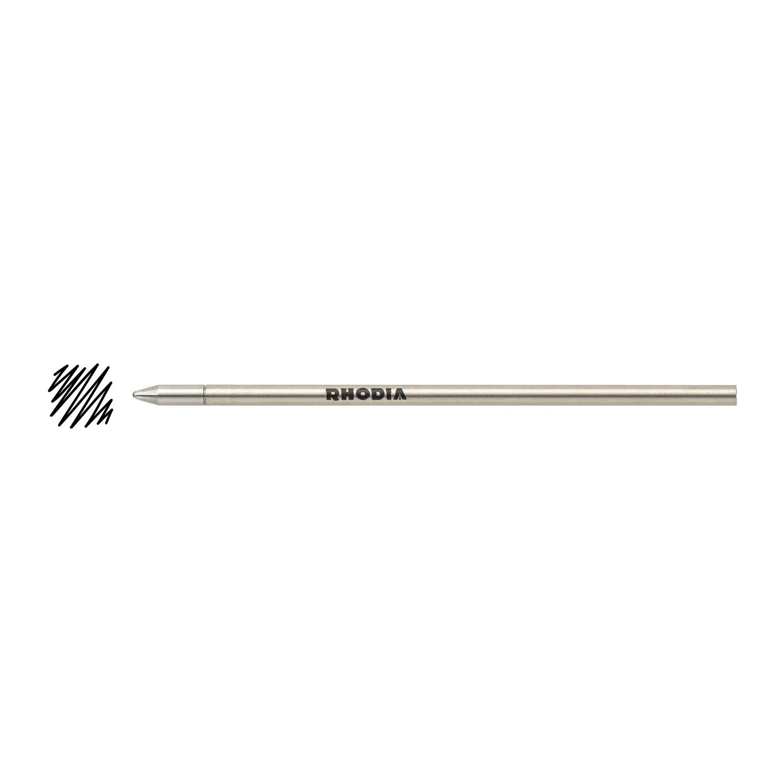 Rhodia Künstlerstift 10x scRipt Nachfüllmine für Kugelschreiber 0,7mm - Schwarz 9280C, Rhodia, Blöcke, Hefte und Notizbücher