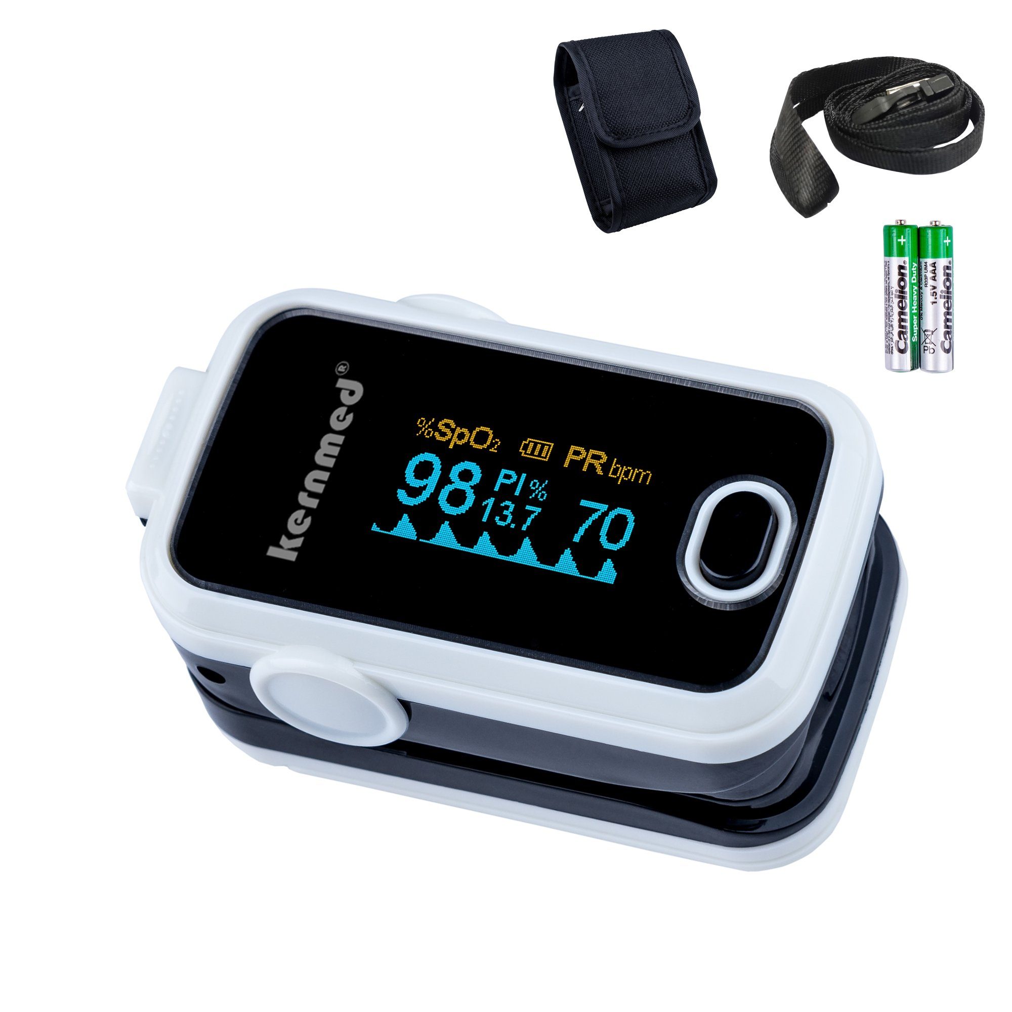 Kernmed Pulsoximeter Pulsoximeter A310 weiß +Alarm+Pulston+Perfusion