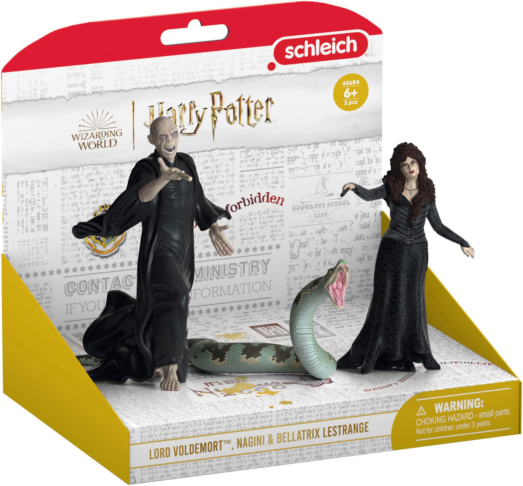 Schleich® Spielfigur WIZARDING WOLRD™, Voldemort, Nagini & Bellatrix L. (42684)