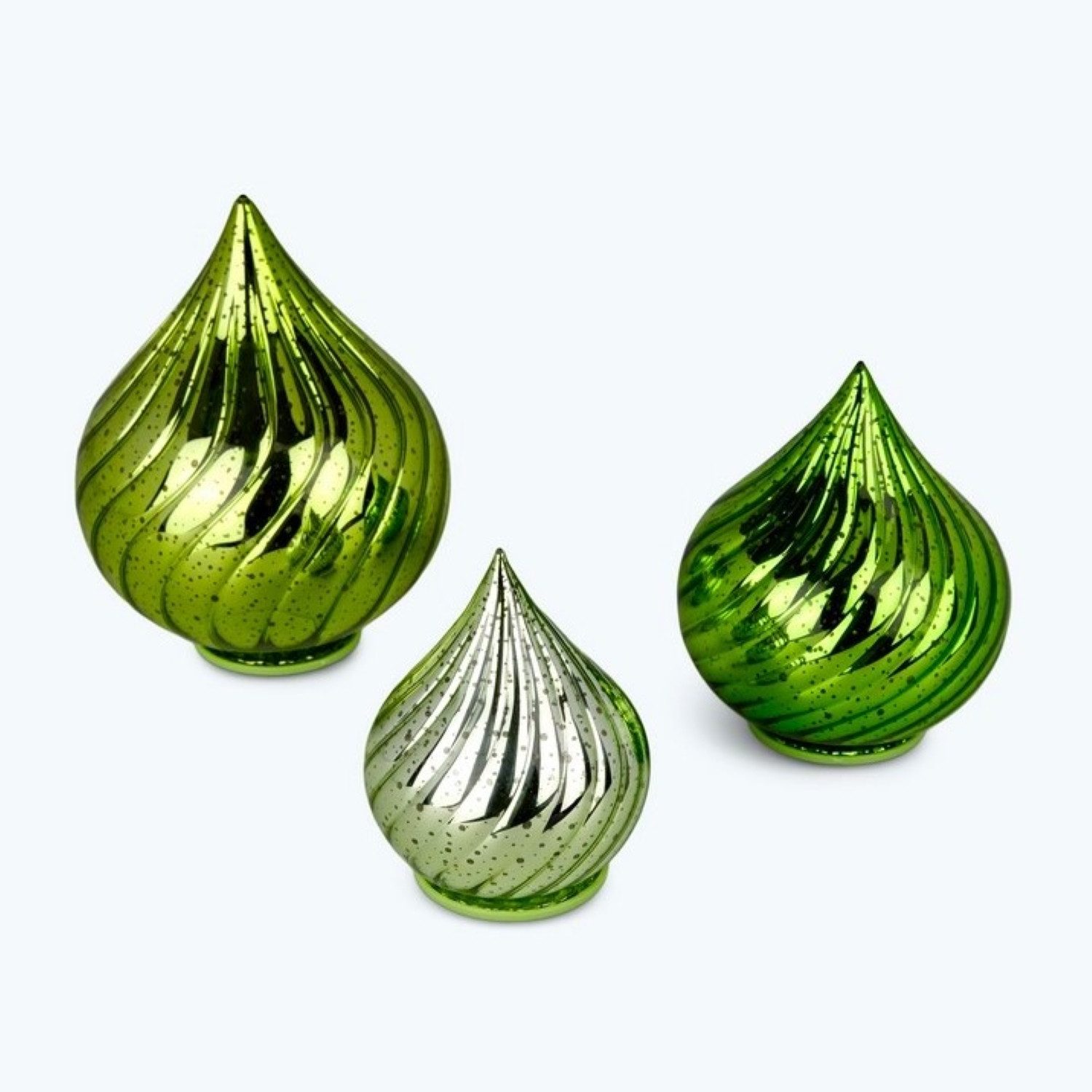 Online-Fuchs LED Dekolicht - 3 Glastropfen mit LED-Lichterkette, Funkeleffe günstig online kaufen