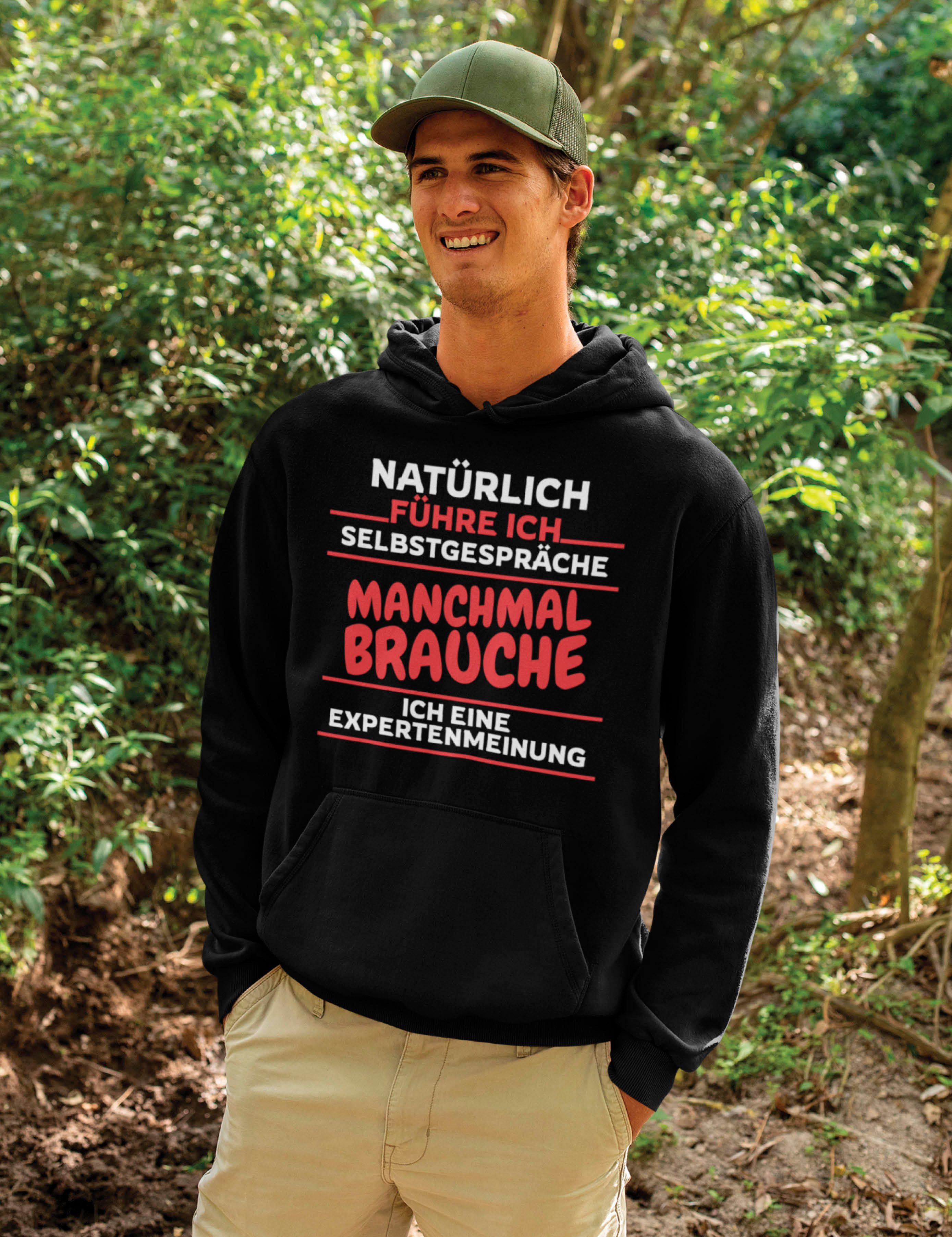 Youth Designz Kapuzenpullover "Selbstgespräche" Herren Hoodie Pullover mit lustigen Print Geschenk mit witzigen Aufdruck für Männer
