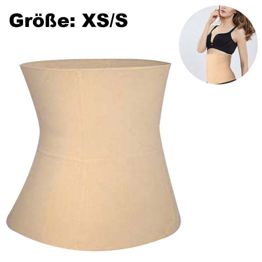 Devenirriche Taille Damen Bauchweggürtel XL/XXL Tailenmieder Body Trainer Shape Korsett Hautfarbe