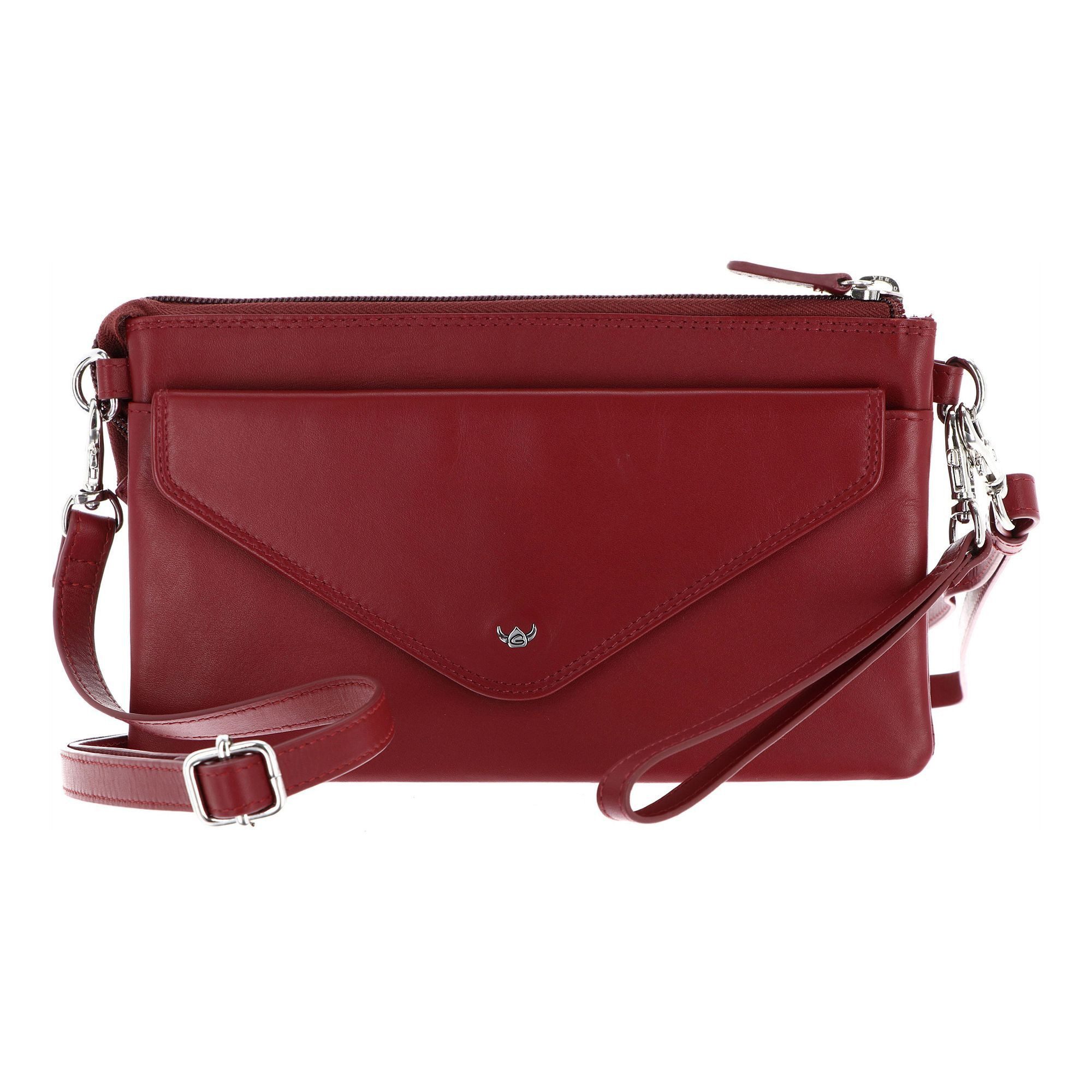 Golden Head Clutch Polo, Leder