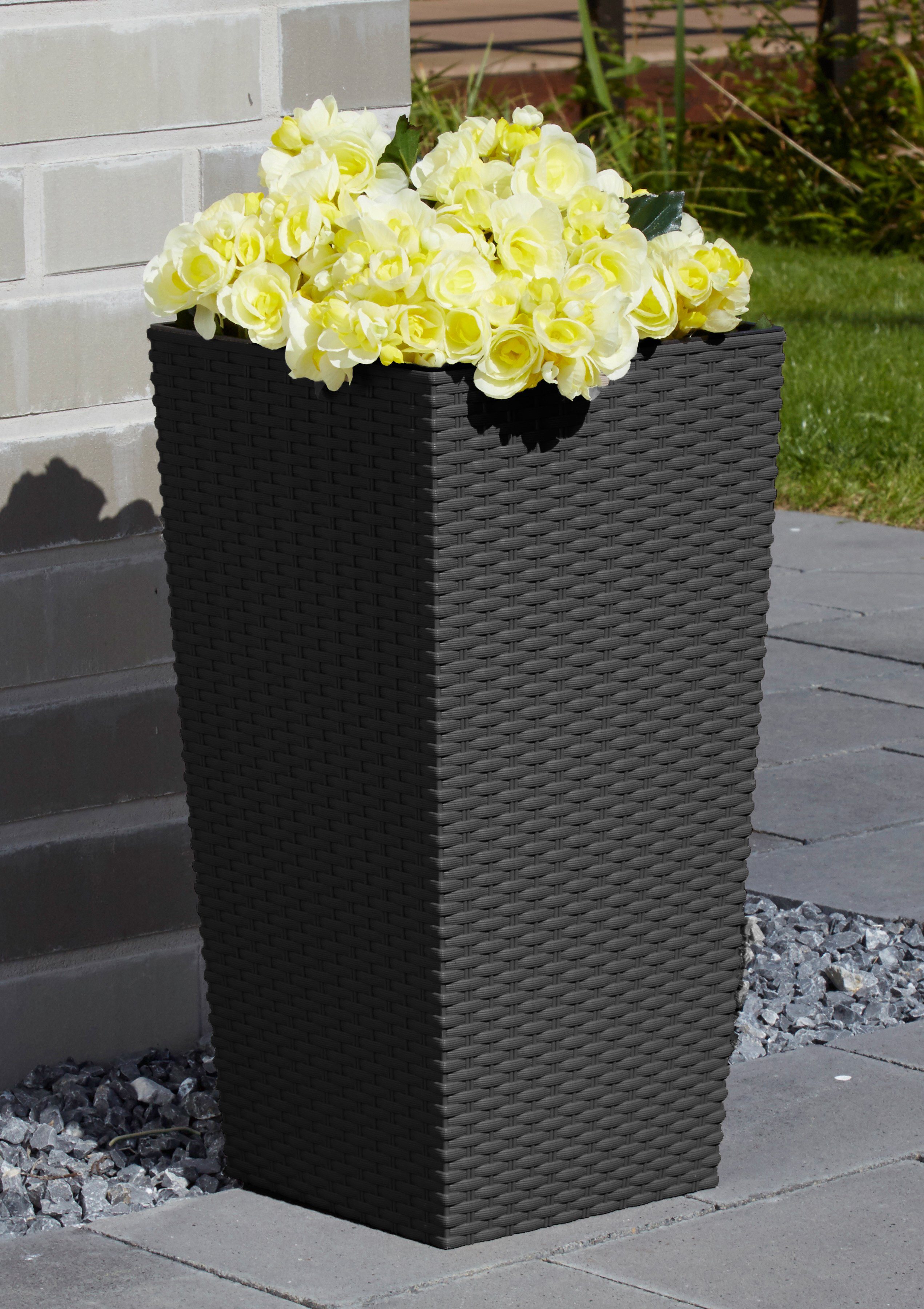 Prosperplast Blumentopf Rato Square 325 Anthrazit B T H 33 33 61 Cm Online Kaufen Otto