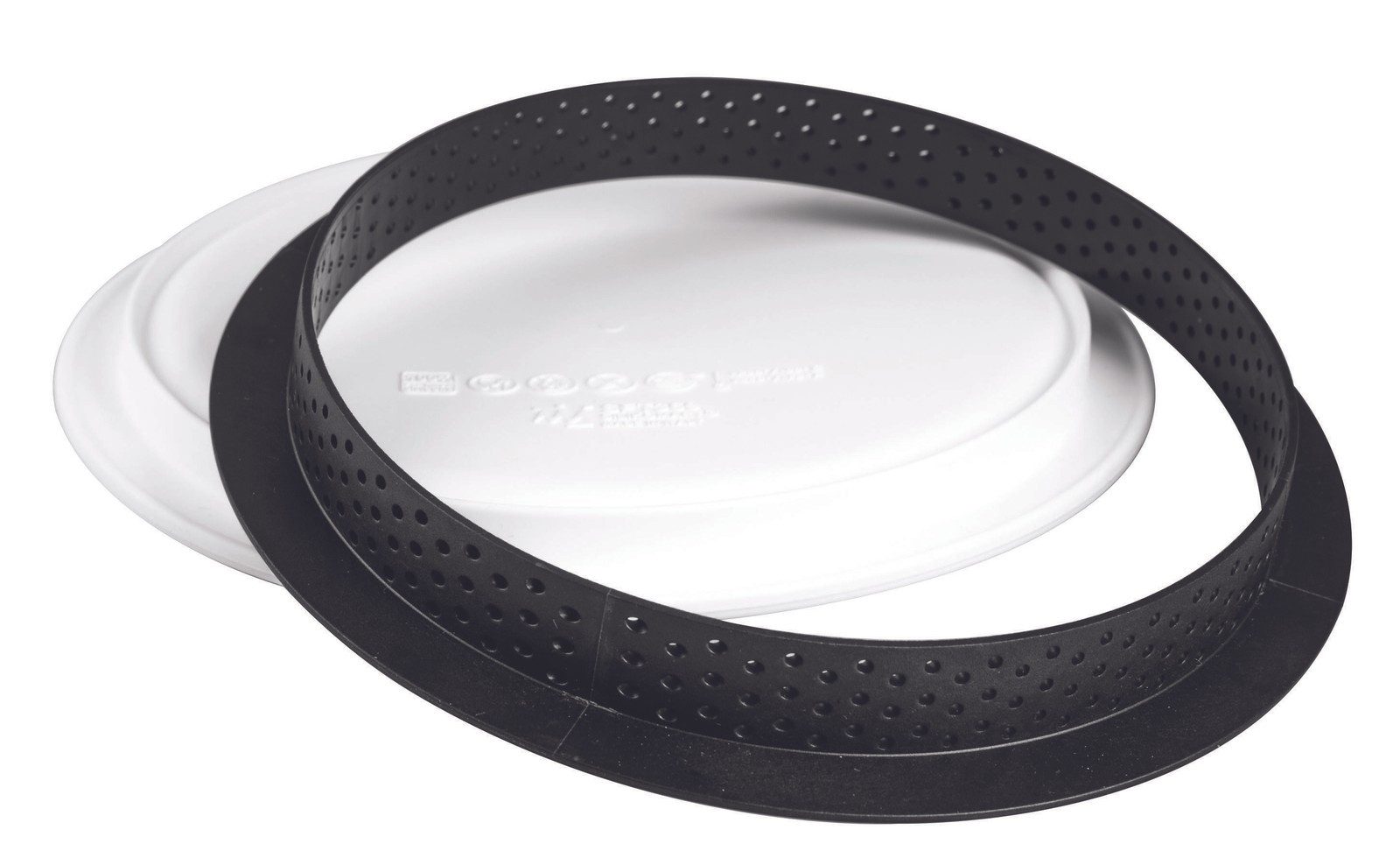 Silikomart Silikonform Backform für Mousse Desserts Quiche Obstkuchen Kit Tarte Ring °19cm