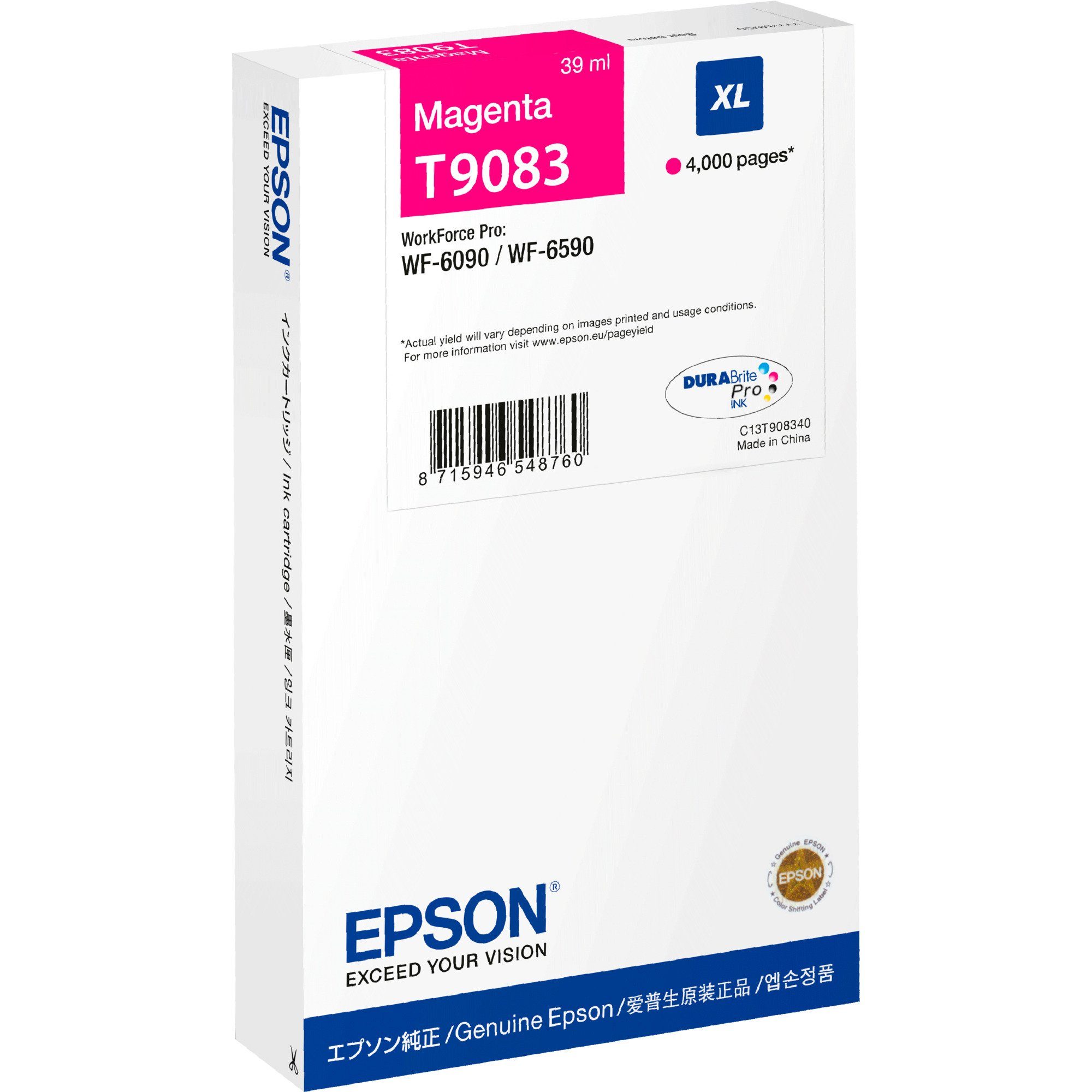 Epson Epson Tinte magenta T9083 (C13T908340) Tintenpatrone