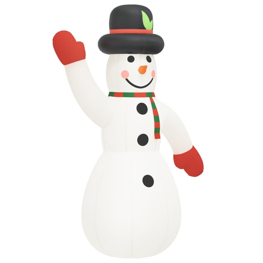 Weihnachtsfigur Aufblasbarer Schneemann mit LEDs 805 cm