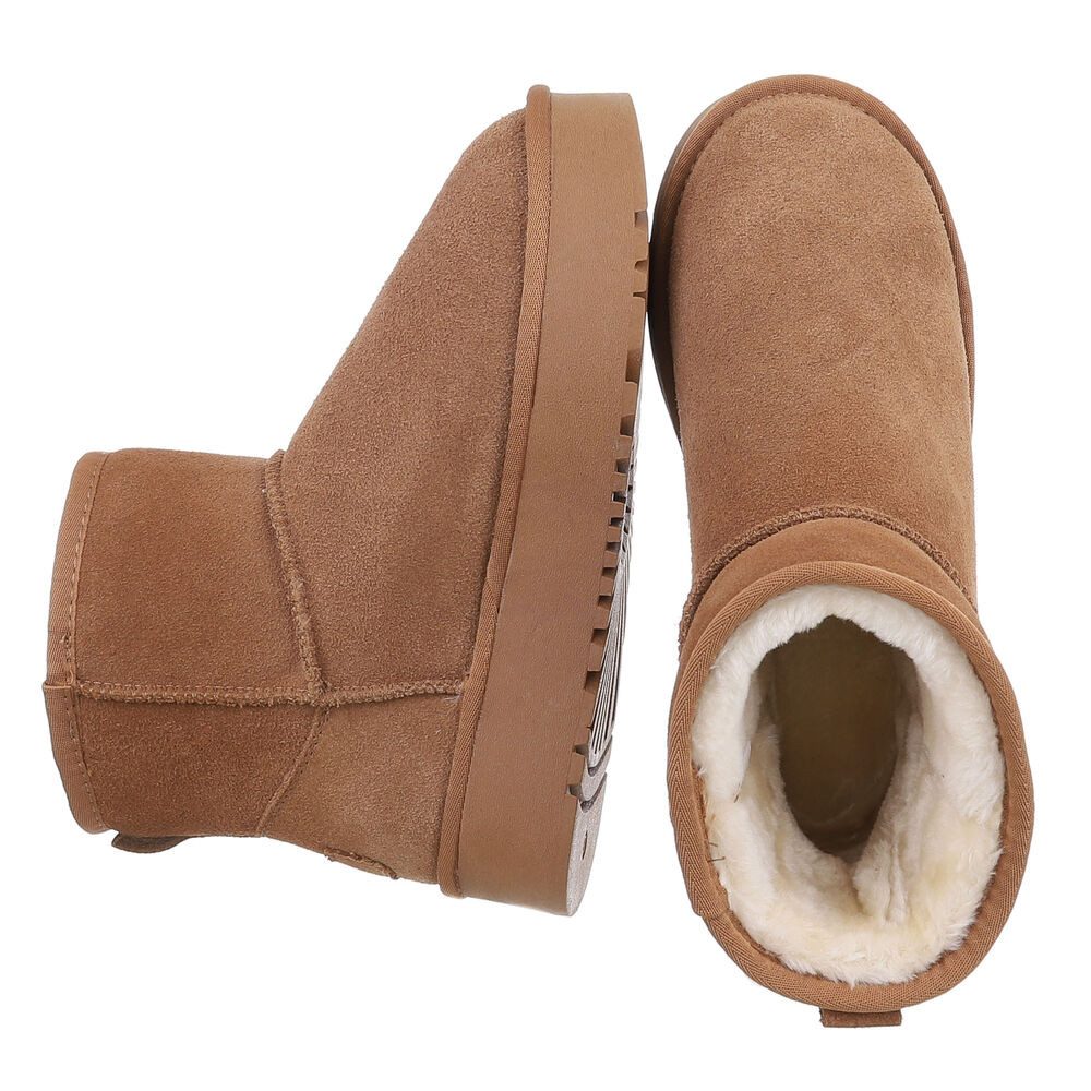 Ital-Design Echte Lederstiefel für Damen – Bequem und Stylish Snowboots (88 günstig online kaufen