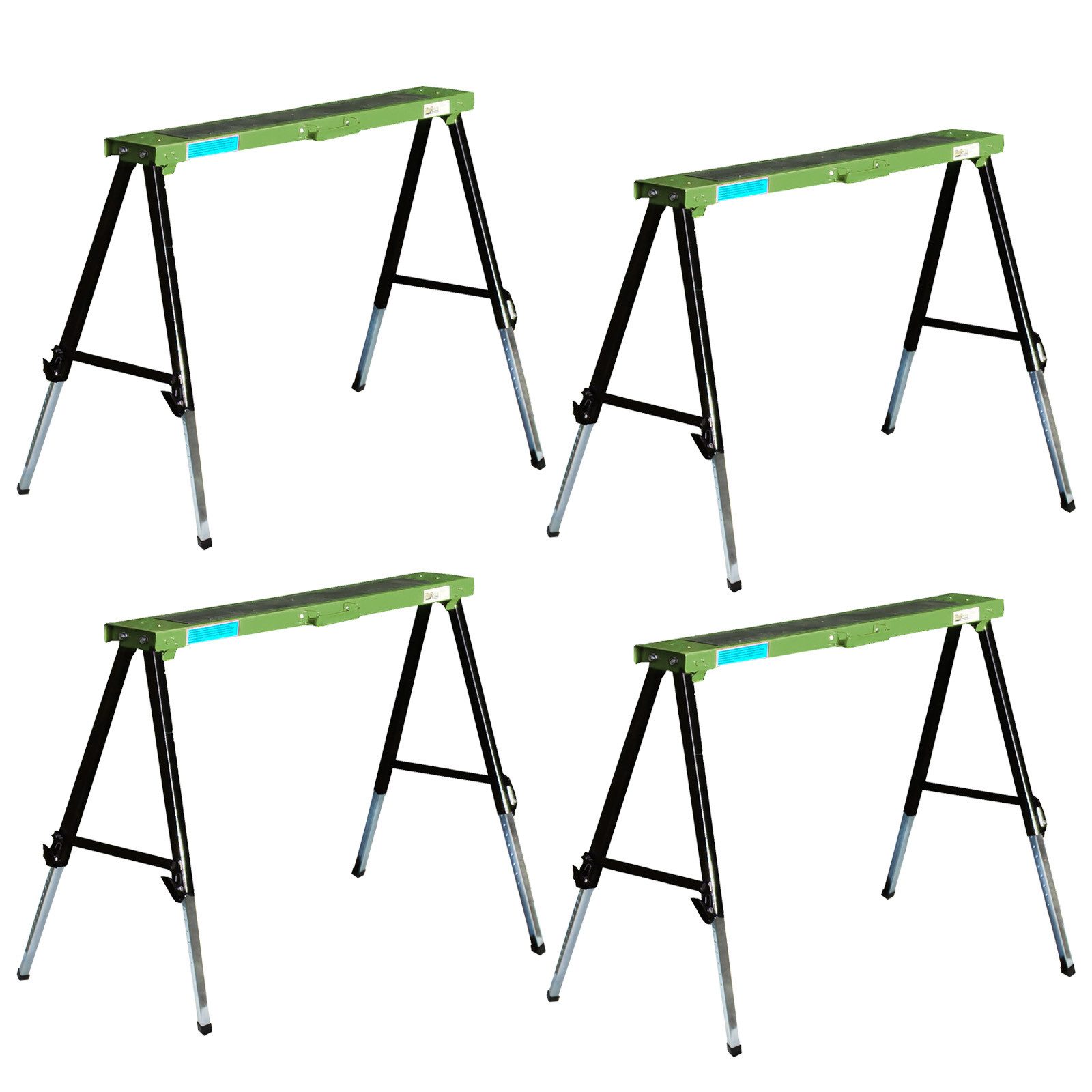 Klappbock 4x Arbeitsböcke klappbar höhenverstellbar bis 91 cm Unterstellböcke