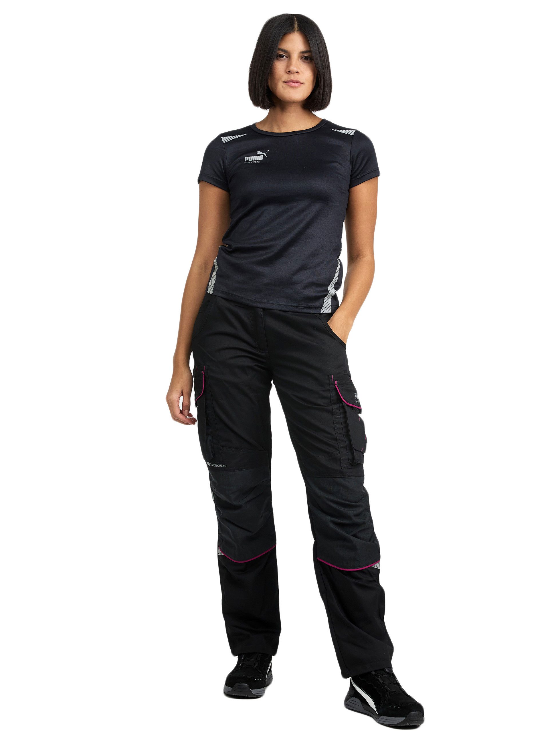 PUMA Workwear Arbeitshose für Damen - Arbeitshose mit elastischem Bund - Precision X Robustes Nylon Gewebe - Verstärkte Nähte & Kniepartien - Viele Taschen