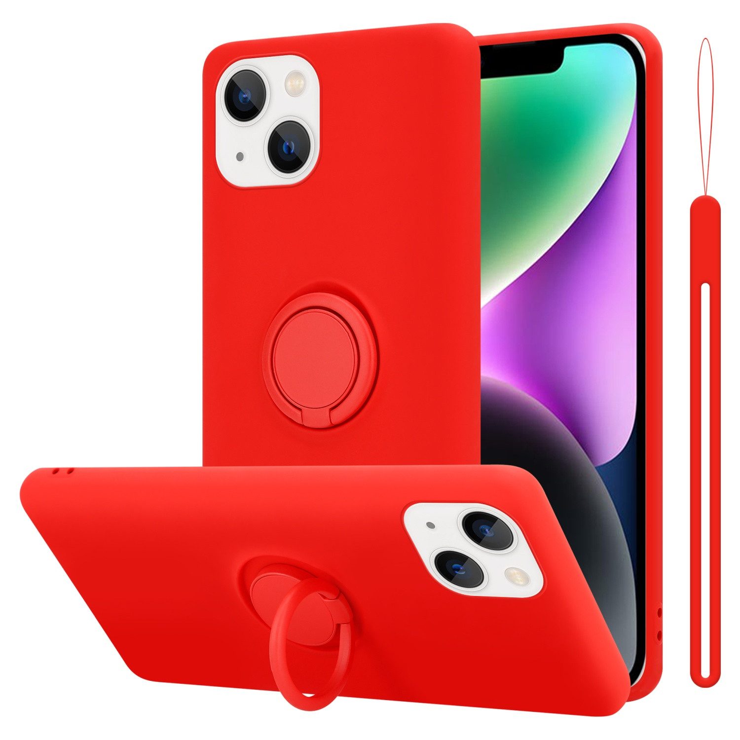 Cadorabo Handyhülle für iPhone 14 Hülle Apple iPhone 14, Robustes Hard Case - Handy Schutzhülle - Hülle - Back Cover Bumper