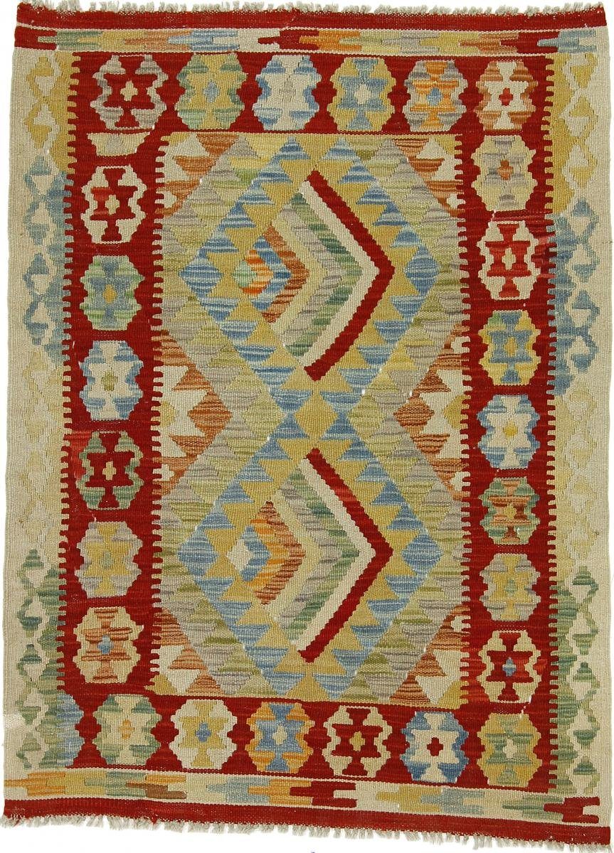 Orientteppich Kelim Afghan 87x118 Handgewebter Orientteppich, Nain Trading, rechteckig, Höhe: 3 mm