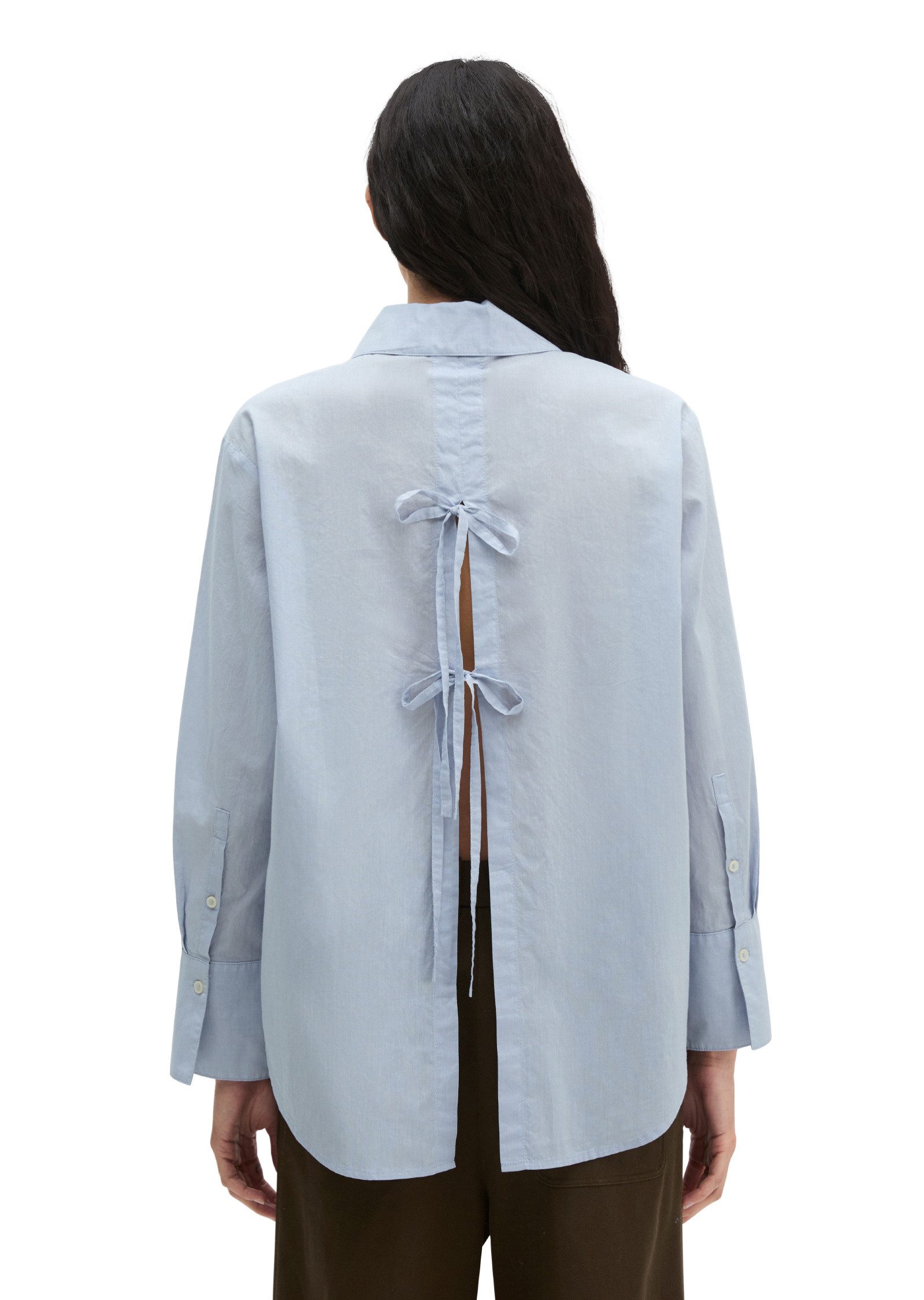 Marc O'Polo Langarmbluse aus Baumwoll-Chambray