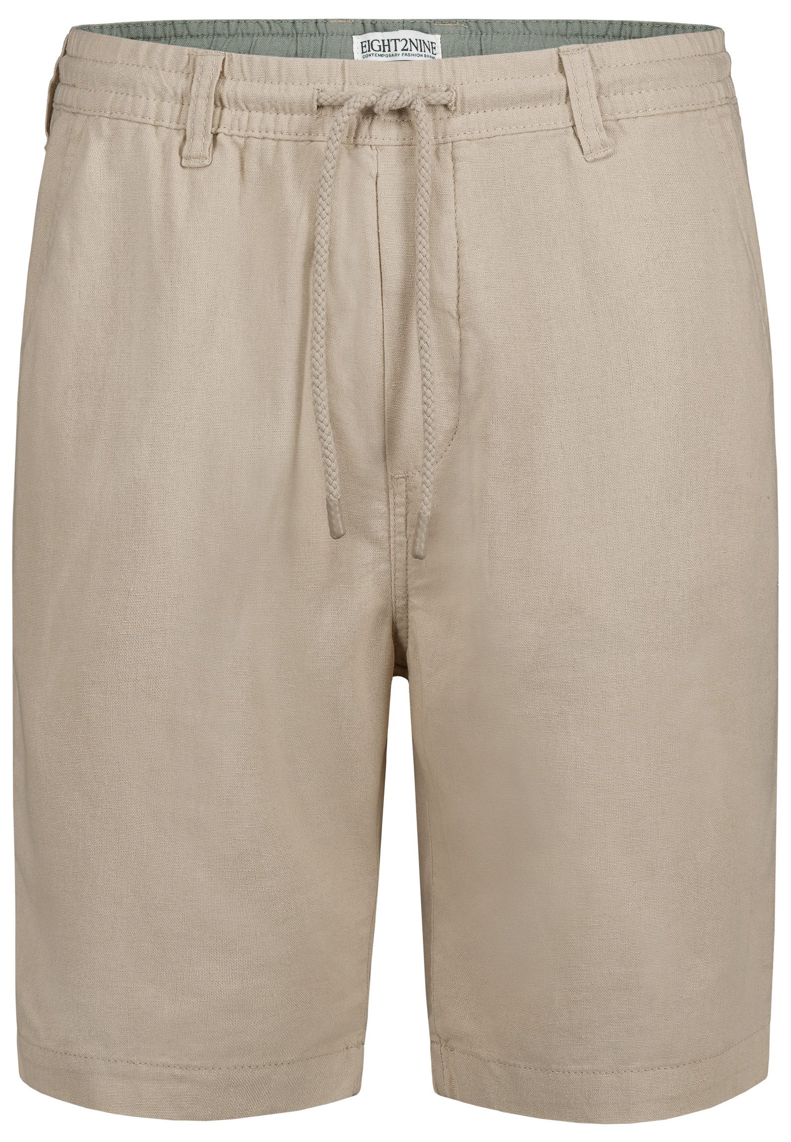 Eight2Nine Chinoshorts Leinen Chino Elastischer Bund günstig online kaufen