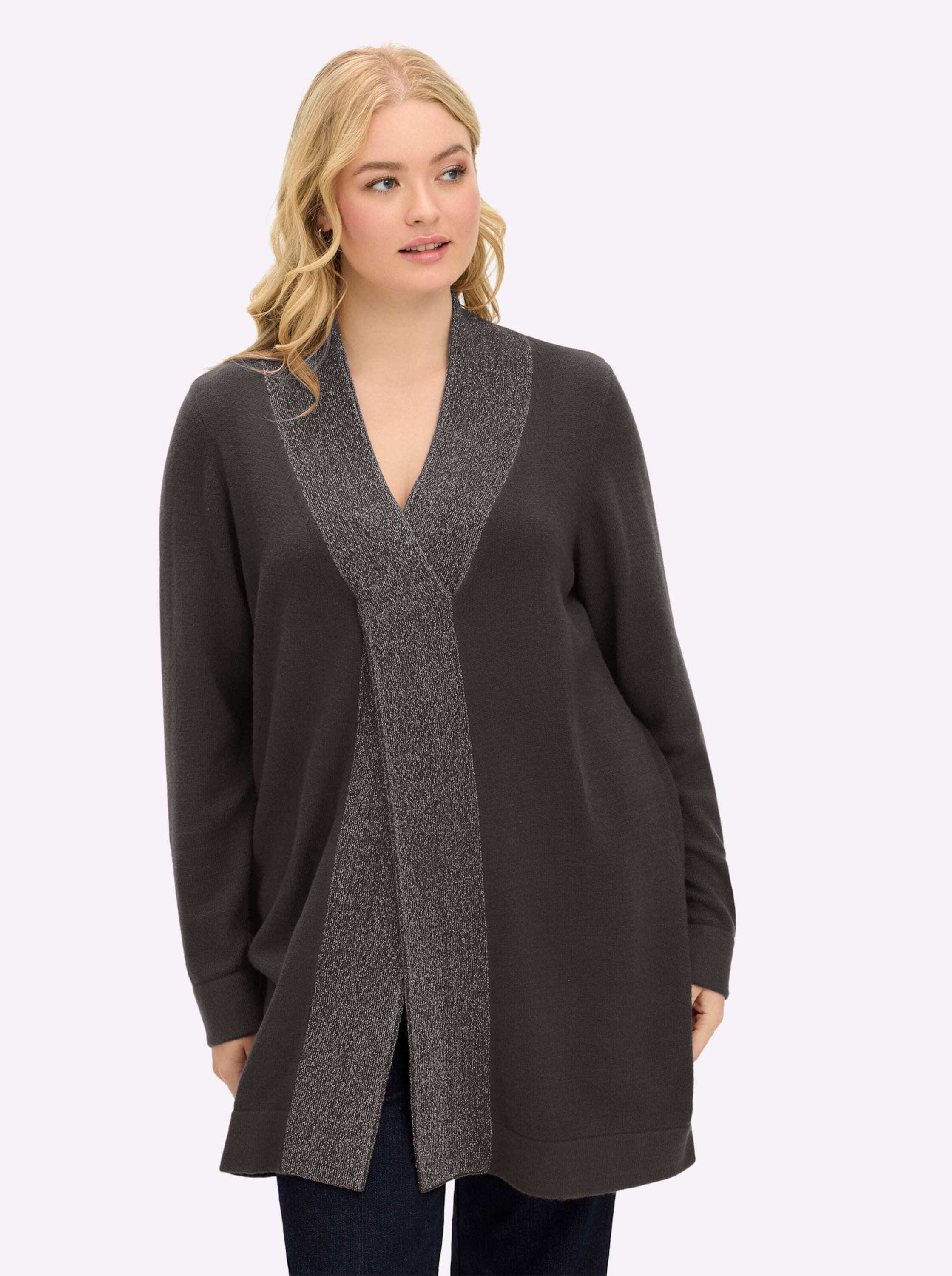 Sheego Strickpullover Long-Pullover Langarm Jersey günstig online kaufen