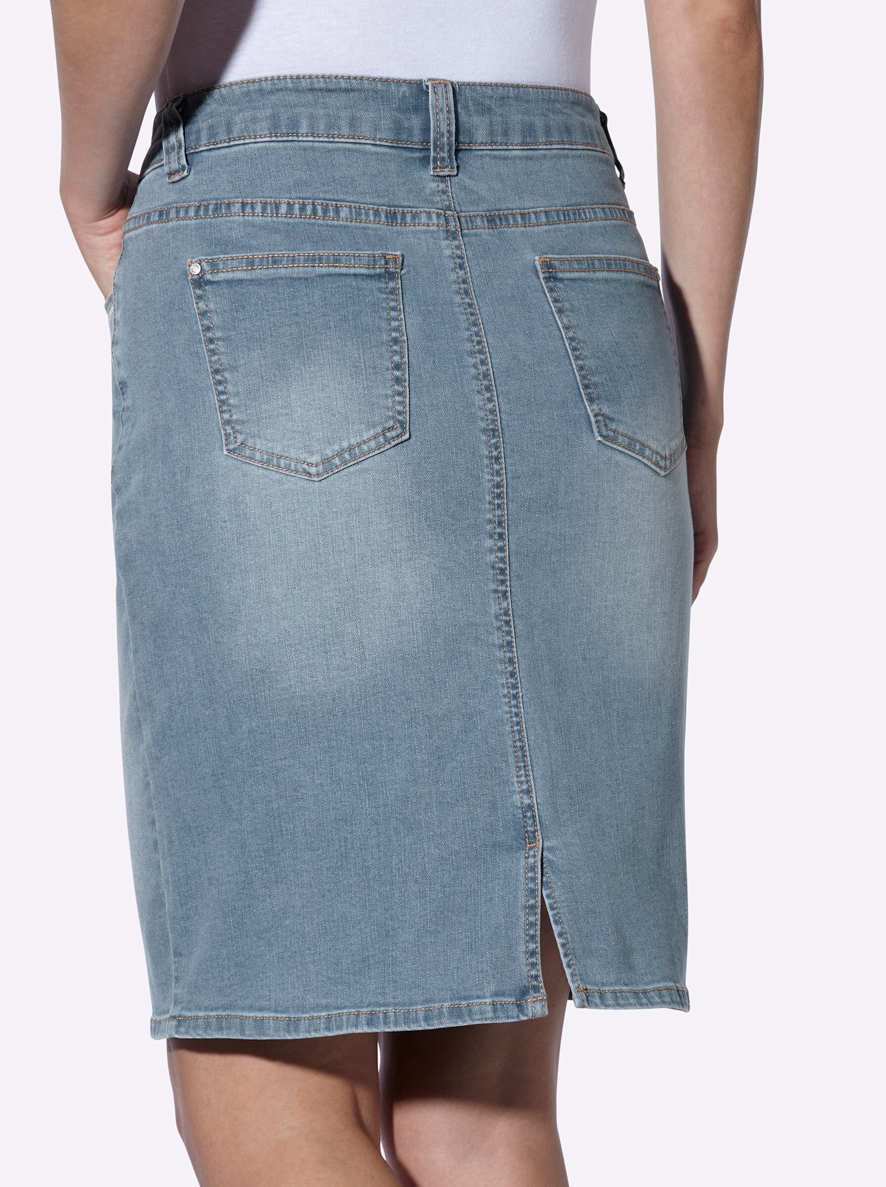 heine A-Linien-Rock Jeans-Rock