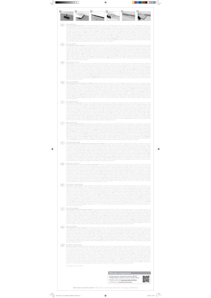 Selit Trittschalldämmplatte Selitac Dämmplatte Faltplatte 2,2 mm stark