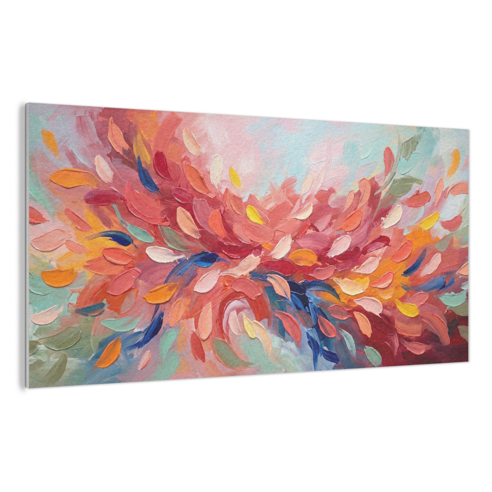 MuchoWow Gemälde Blumen - Abstrakt - Kunst - Modern, Fotodruck (1 St), Akustikpaneele, Wandpaneele, Schalldämmung, Akustikbilder 120x60 cm