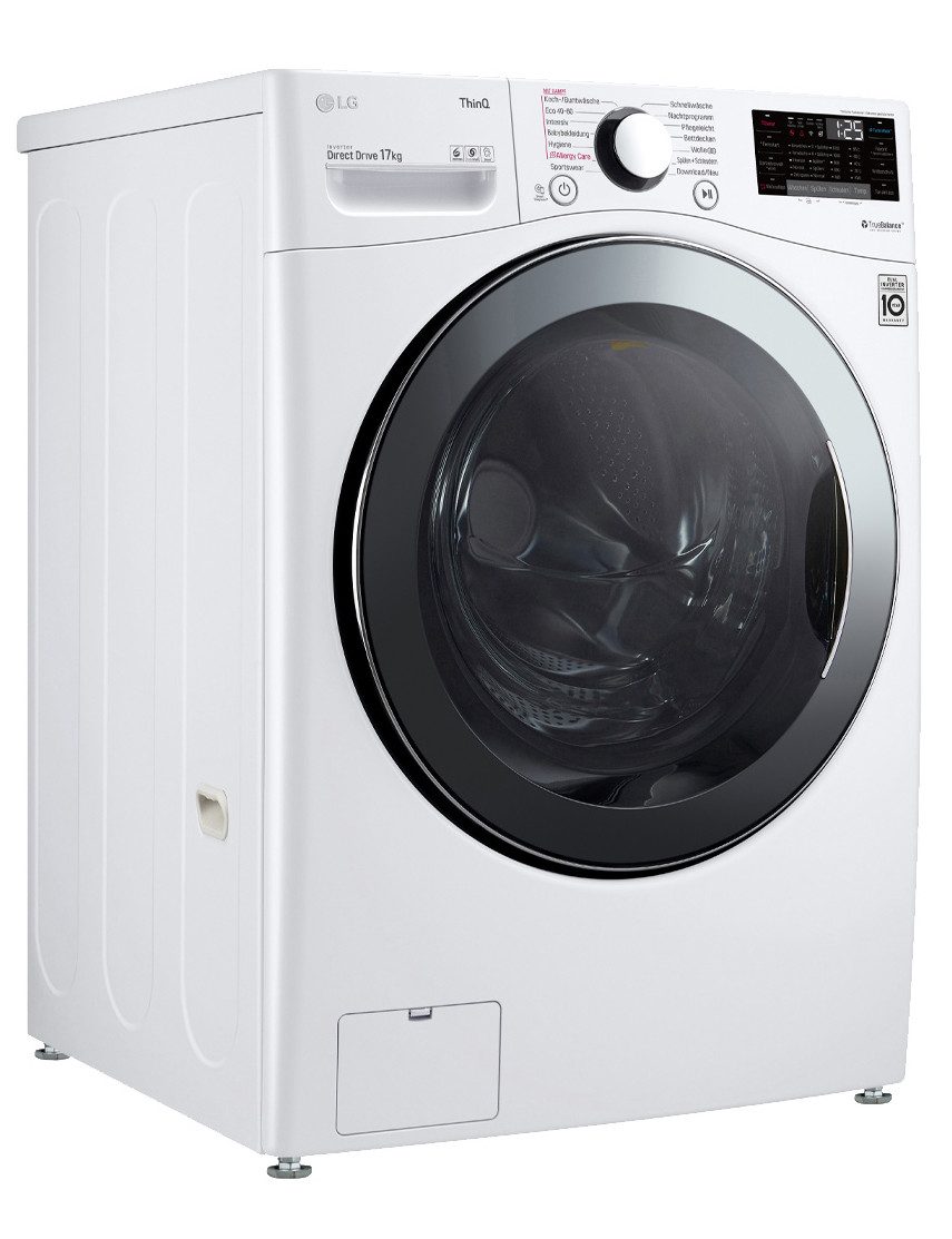 LG Waschmaschine Big Capacity F11WM17TS2, 17 kg, 1000 U/min, AquaStop-System, Inverter Direct Drive, Touchdisplay, Wäsche nachlegen