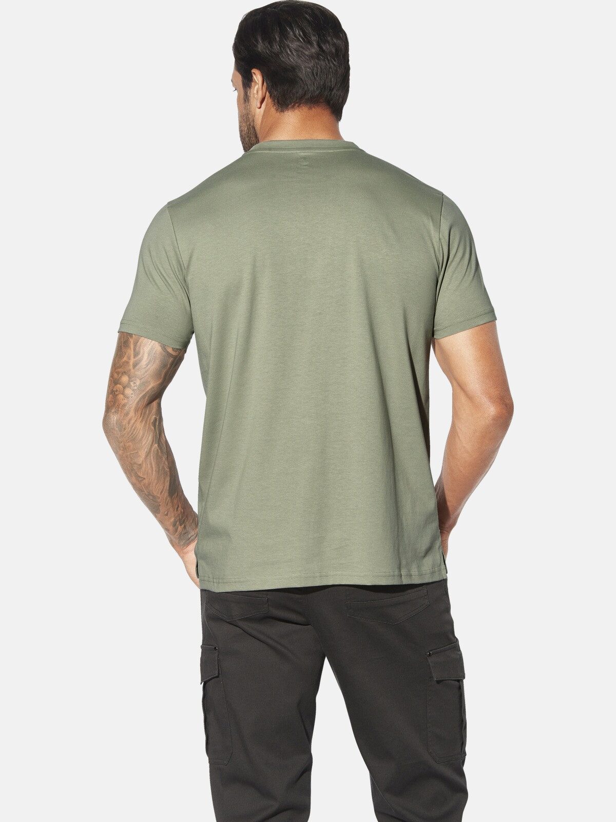 Jan Vanderstorm T-Shirt ULJAS mit nordischen Aufdruck günstig online kaufen