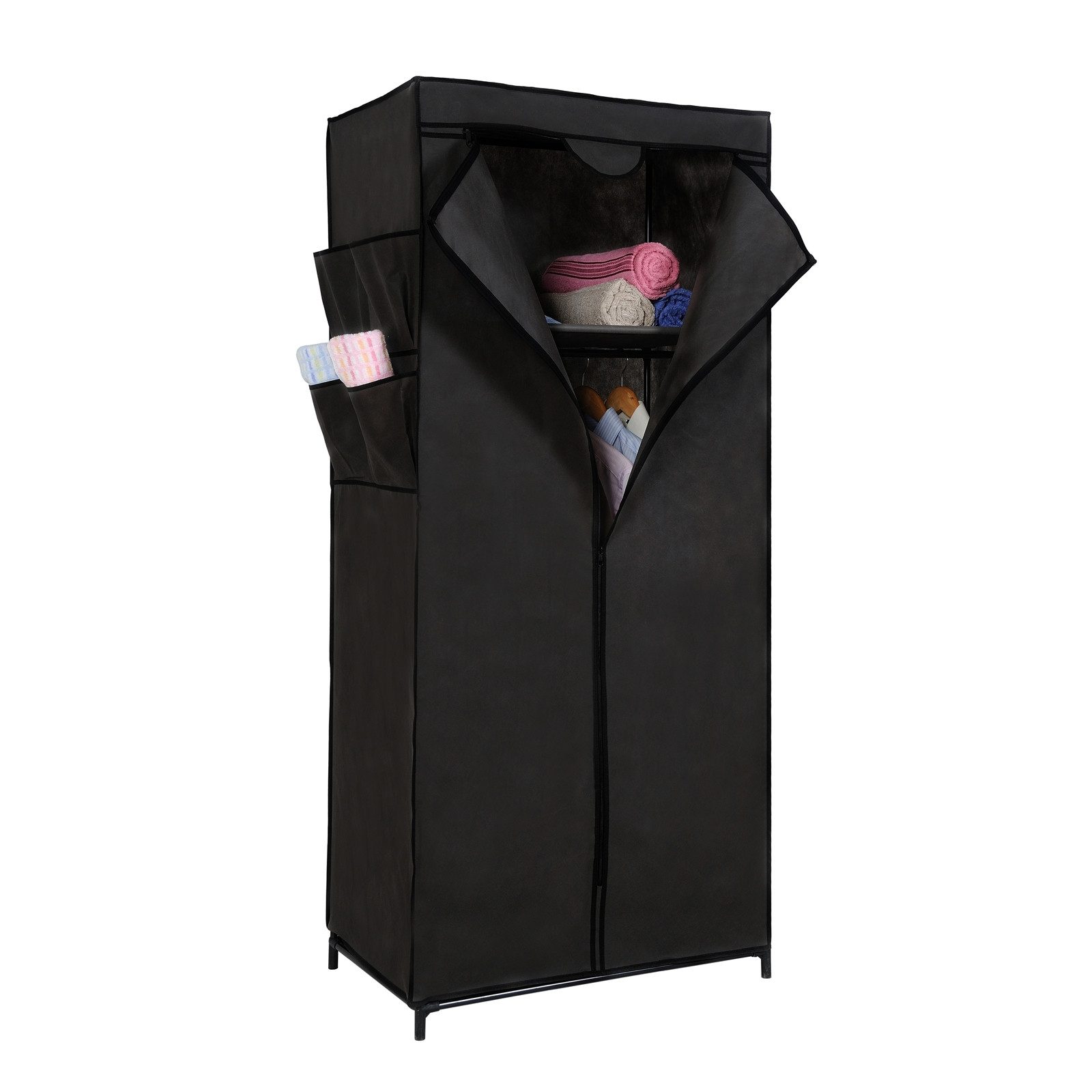 HTI-Living Stoffschrank Stoffschrank L Lena Dunkelgrau (Stück, 1-St., 1 Sto günstig online kaufen