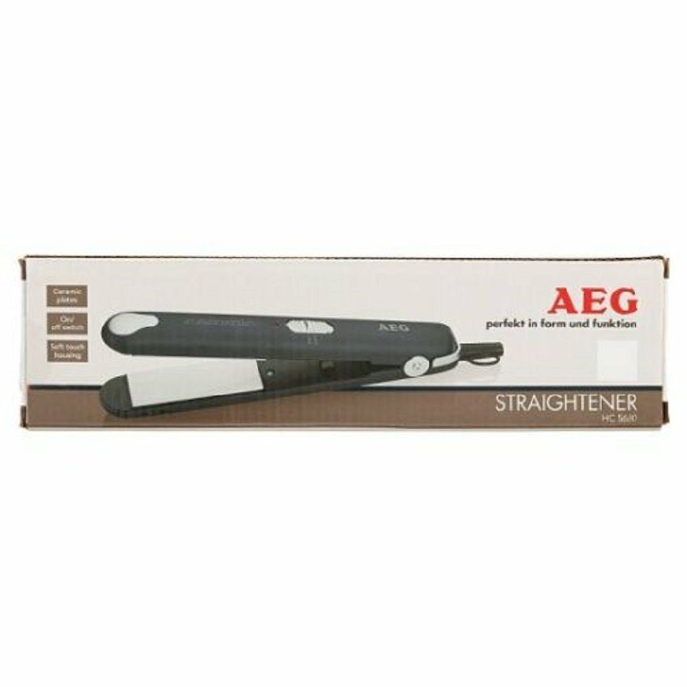 AEG Glätteisen AEG HC 5680 Haarglätter Glätteisen Keramikplatten schwarz Keramikplatten