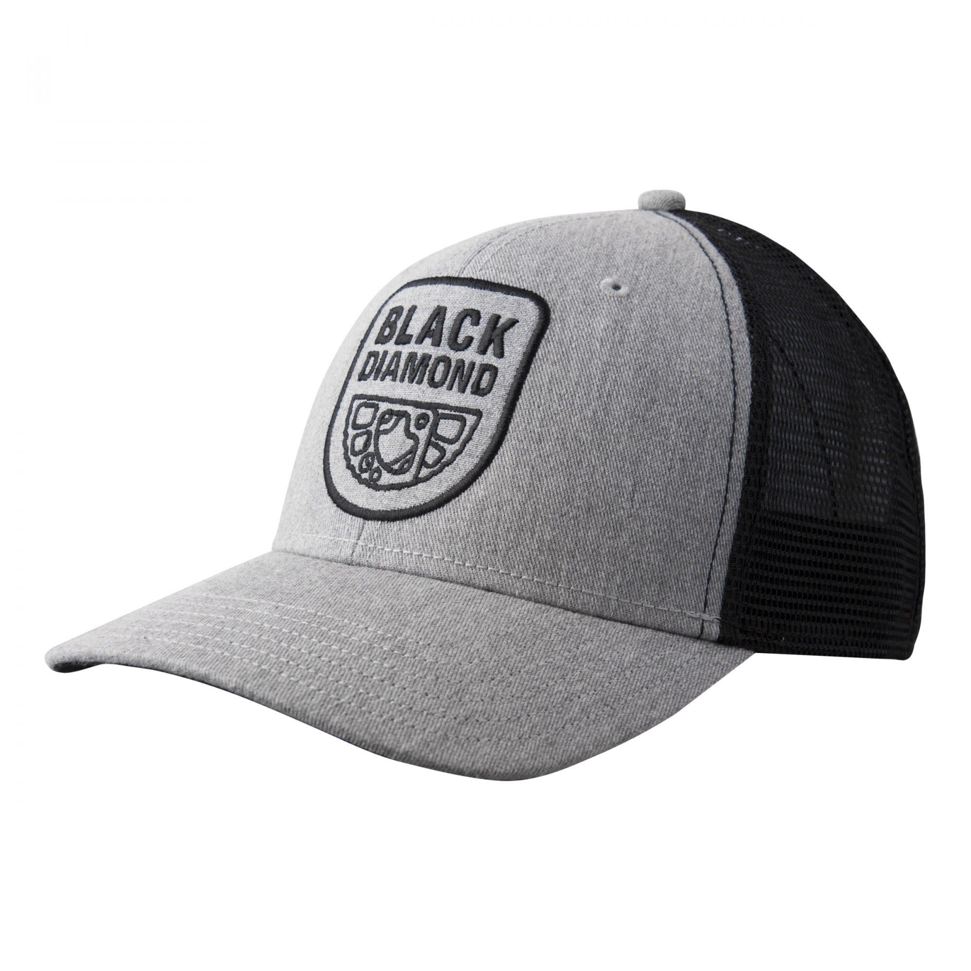 Black Black Herren Beanie Aluminum M Trucker Heathered Black - Hat Diamond Accessoires Bd Diamond