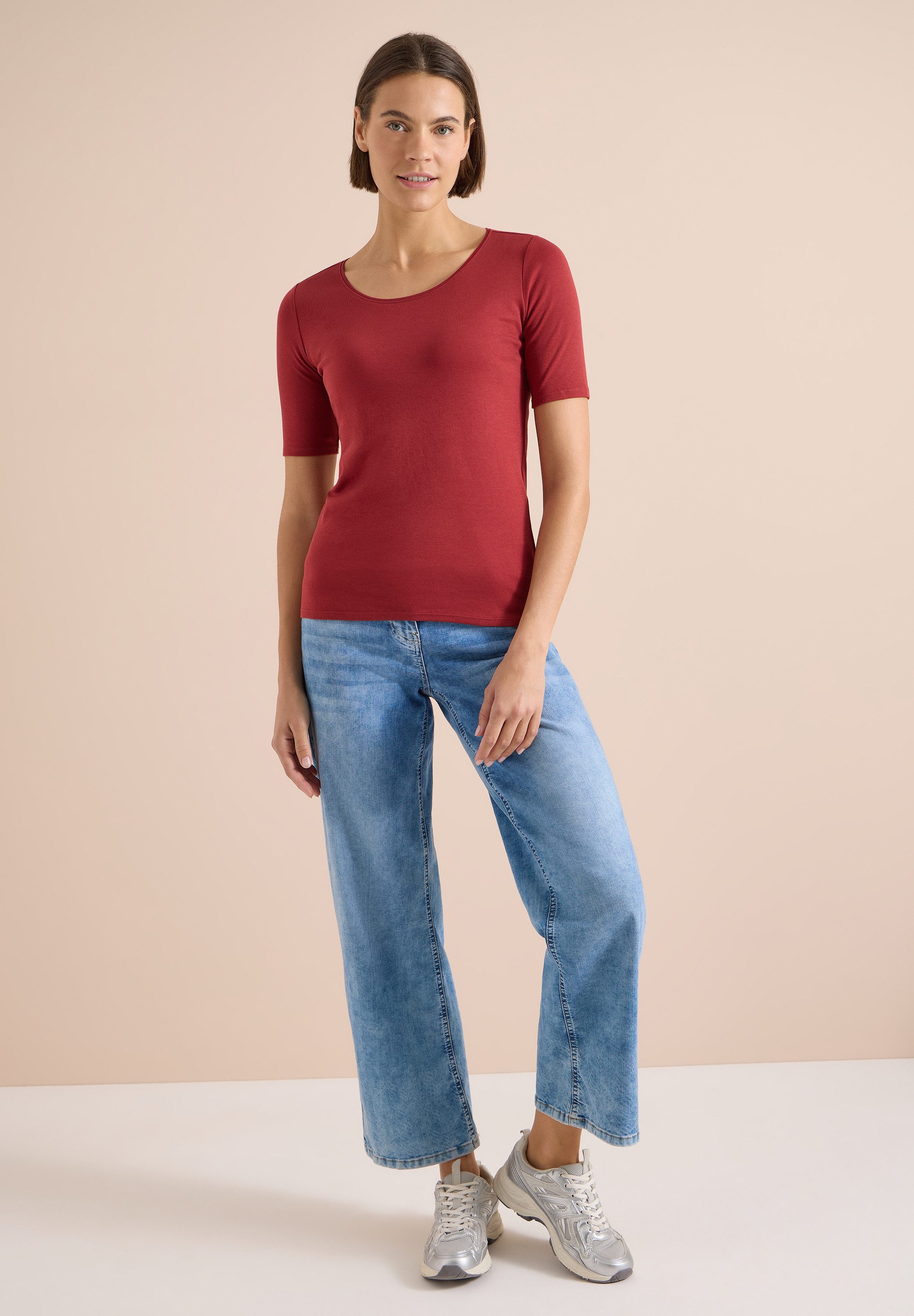 CECIL T-Shirt in Unifarbe