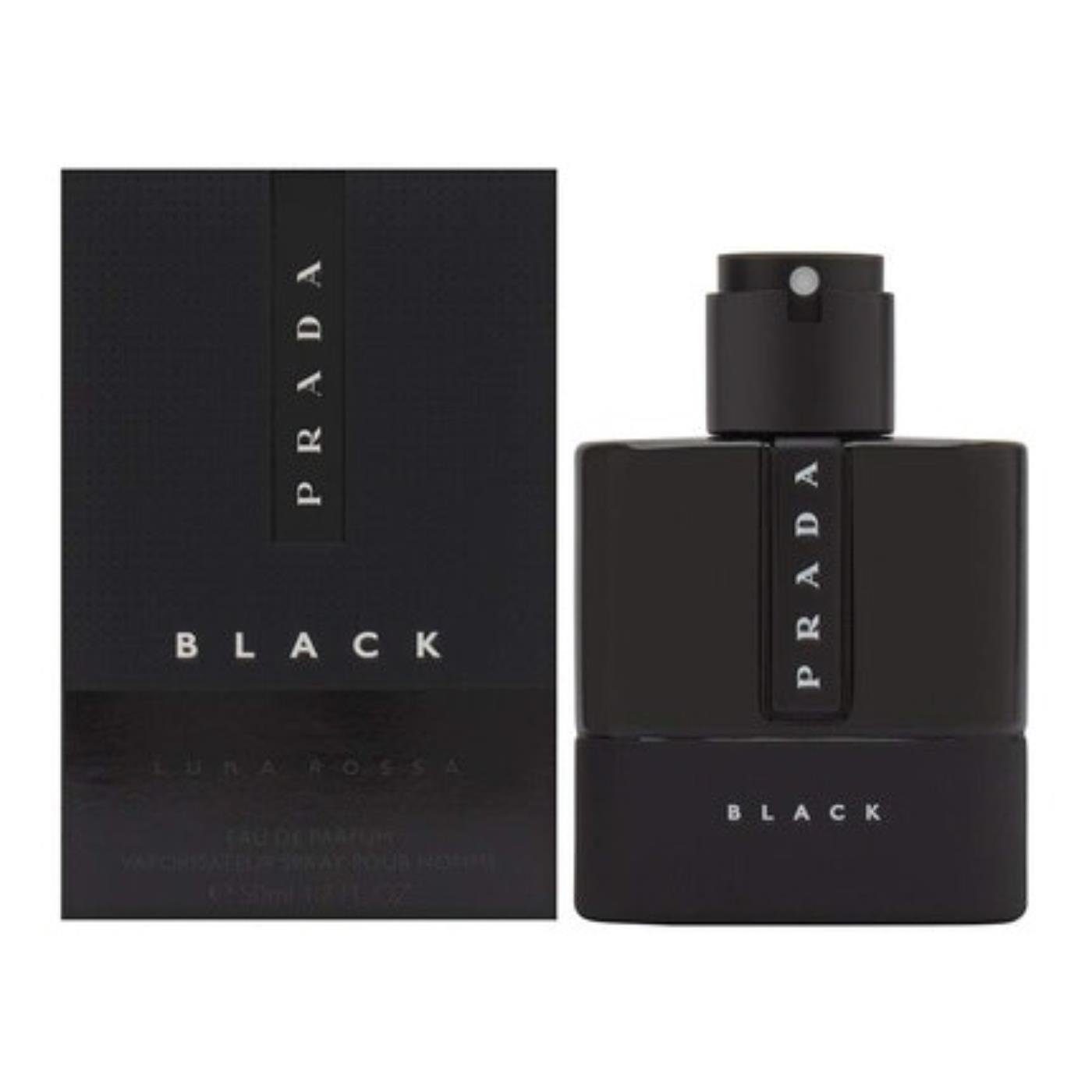 PRADA Eau de Parfum Luna Rossa Black, Glasflakon, Parfüm EDP, Herrenduft