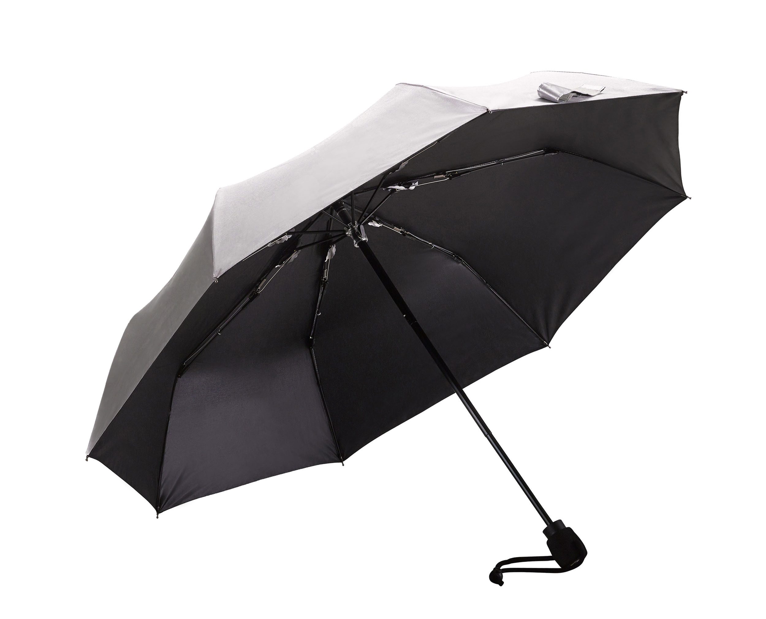 EuroSCHIRM® Taschenregenschirm light trek, silber, kompakte günstig online kaufen