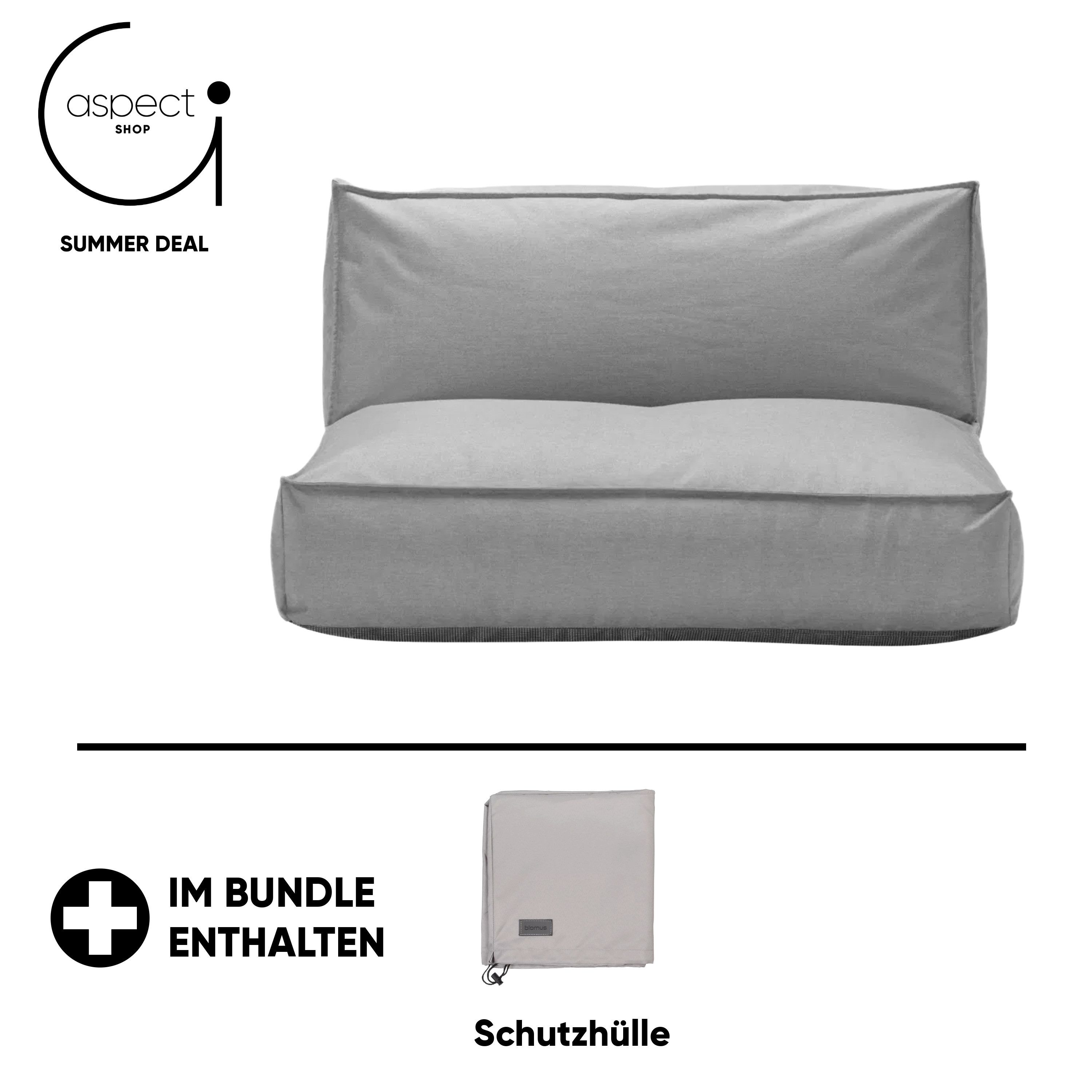 blomus Loungesofa 2-Sitzer Stone