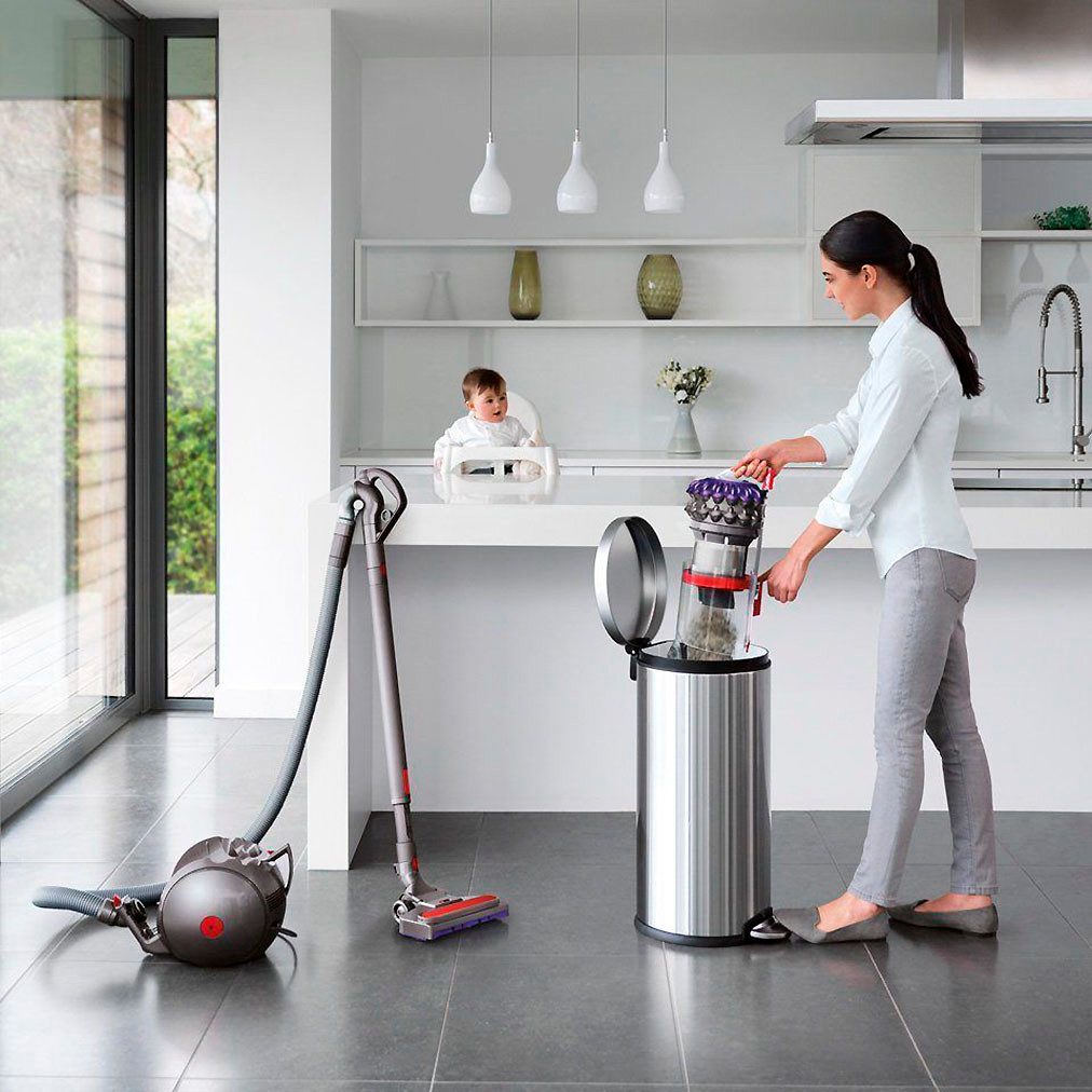 DYSON Bodenstaubsauger Big Ball Parquet 2, 600 W, mit hygienischer Behälterentleerung, der sich selbst wieder aufrichtet