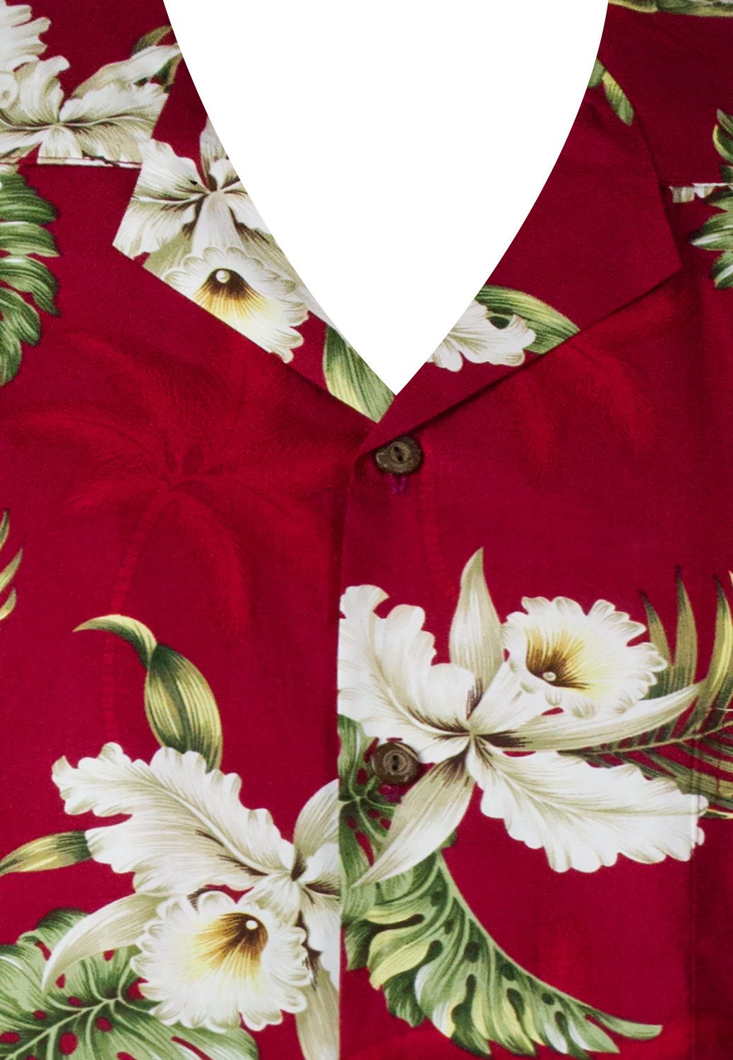 KY's Hawaiihemd Enzian Original Hawaiihemd mit 100% Kokosnuss-Knöpfen günstig online kaufen