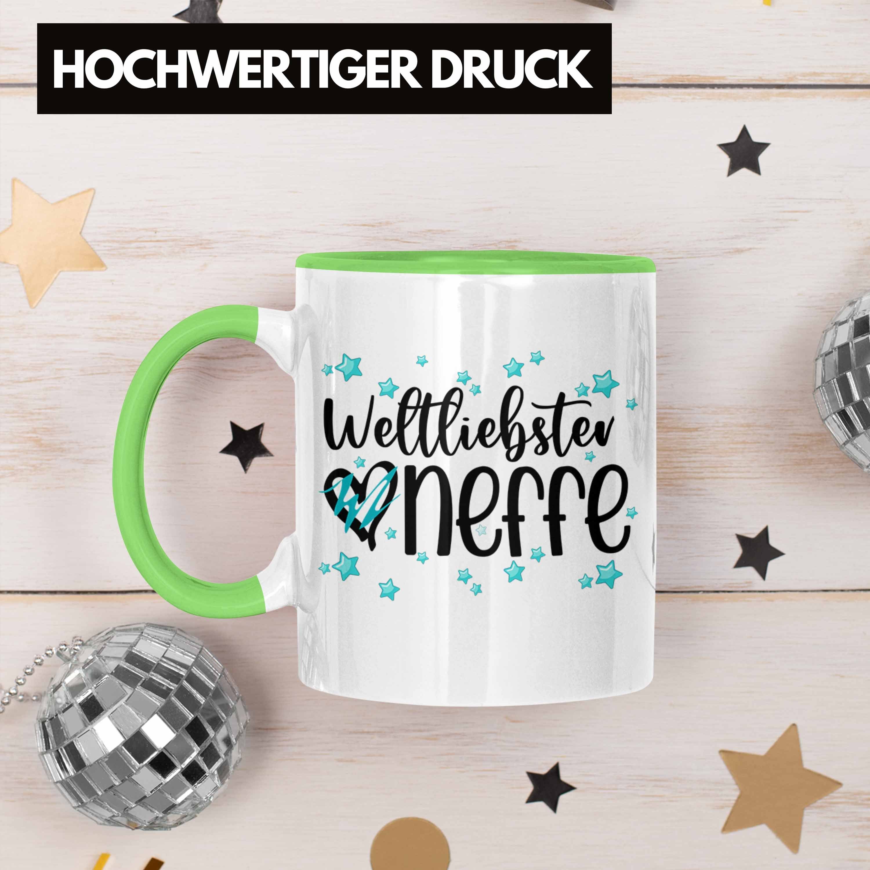 Tasse Trendation Geschenkidee Onkel Kaffeetasse Tasse Grün Neffe Geschenk - Weltliebster von Trendation Tante Neffe