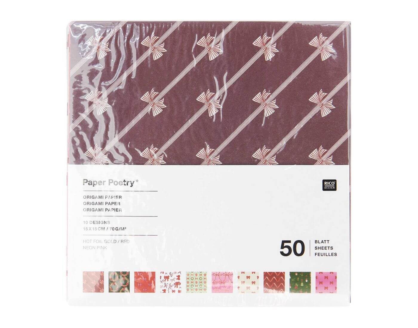 Rico Design Feinpapier Paper Poetry Origamipapier Put a Bow on It