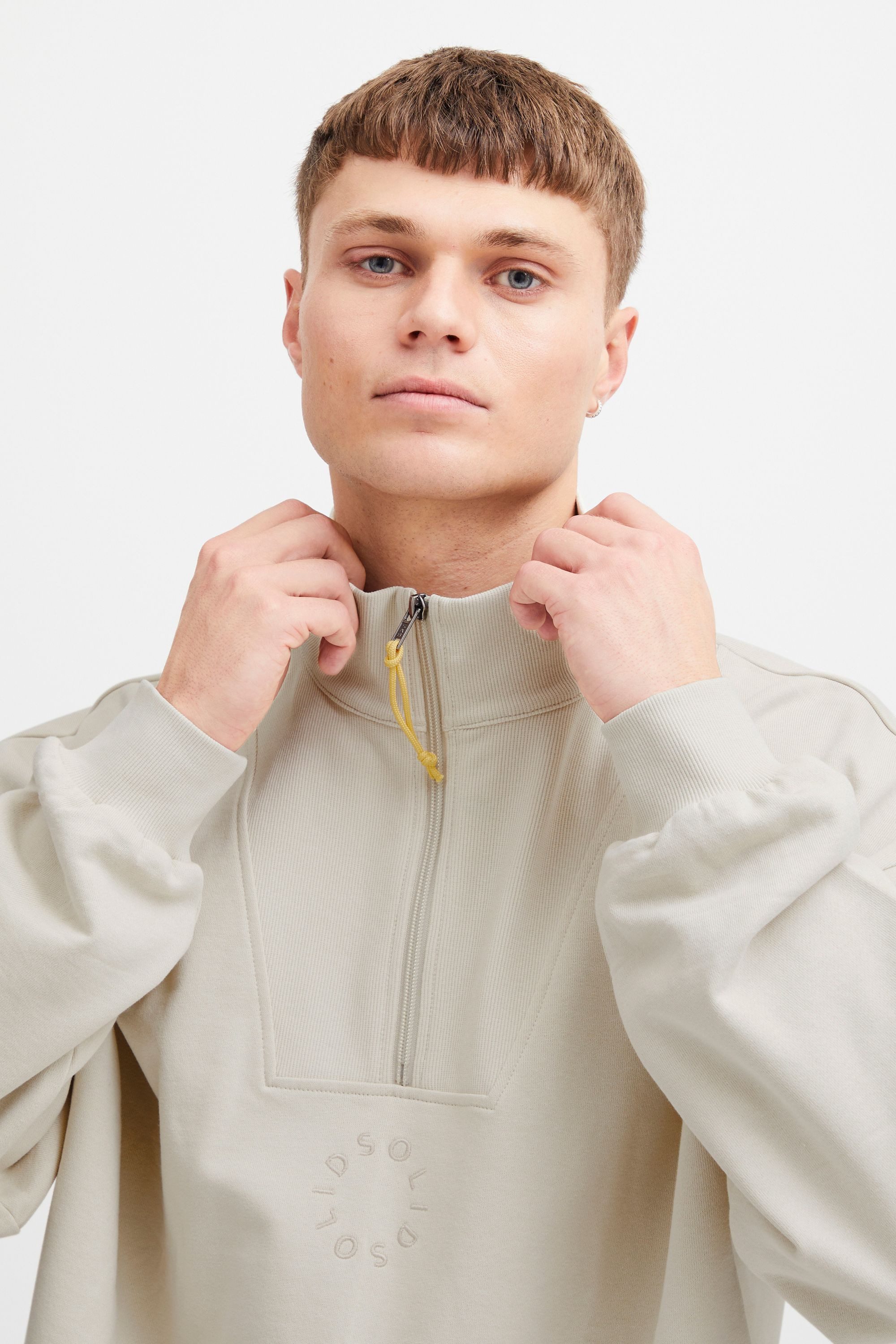 !Solid Sweatshirt SDIlham Cooler Troyer mit Logo