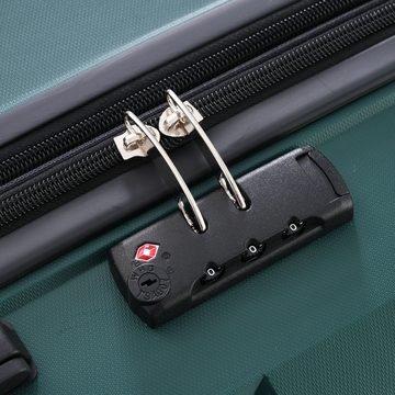 HAUSS SPLOE Kofferset Koffer 3-teiliger Koffer trolley handgepäck reisekoffer mit 4 Rollen, 4 Rollen, Hartschalentrolley Reisekoffer mit TSA-Schlössern