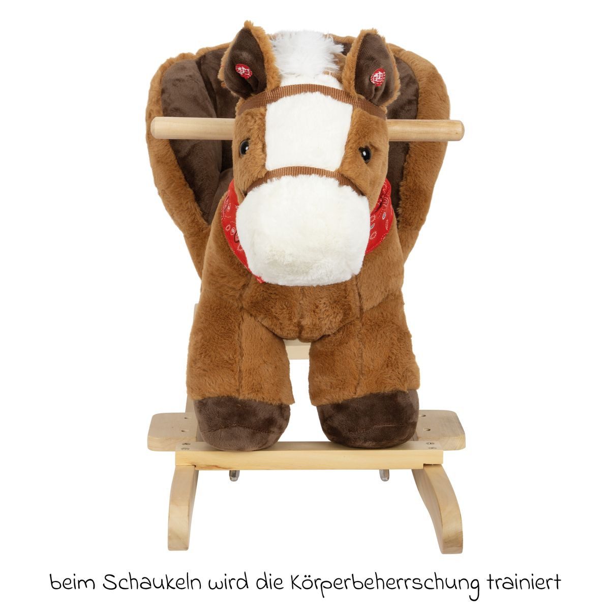 Small Foot Schaukeltier Braun, Schaukelpferd mit Sitzschale und Sound