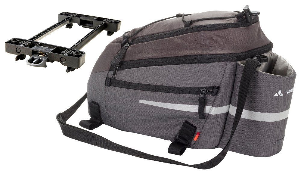 Fahrradtasche Silkroad L mit Snap IT Halterung E-Bike Gepäckträgertasche, iron
