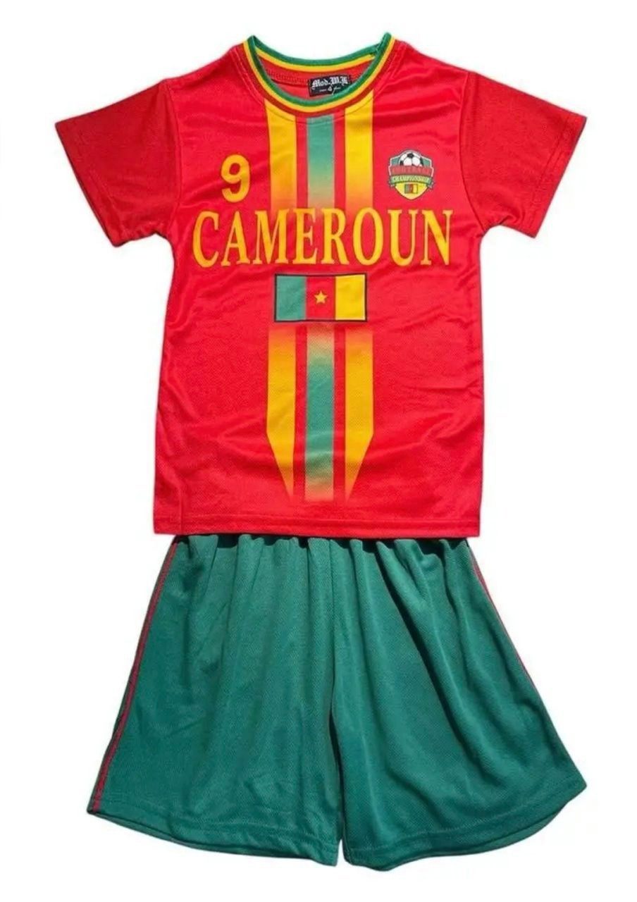 Fashion Boy Fußballtrikot Fussball Fan Set Kamerun CAMEROUN Trikot + Shorts, JS298e (Set)