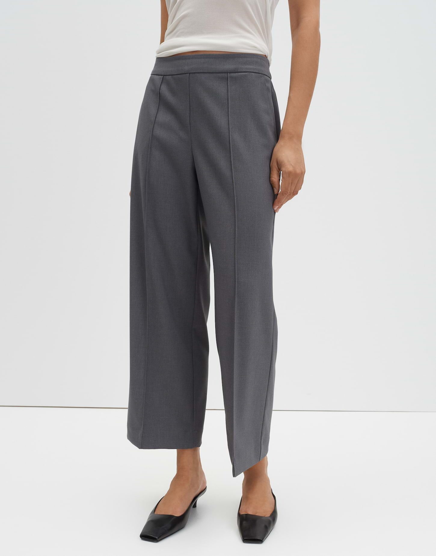 someday Schlupfhose CHARLIE CROPPED WIDE Leg Pants mit Viskosemix weiter, gerader Beinverlauf, pflegeleicht