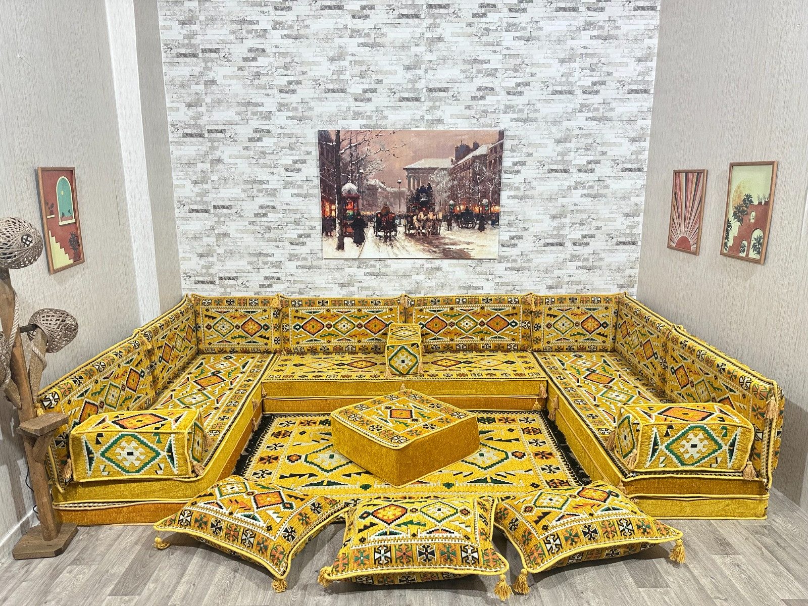 CaddeBuy Sofa Arabische Ecke Majlis, Orientalisches Sofa, Orientalische Sitzecke, 22 Teile